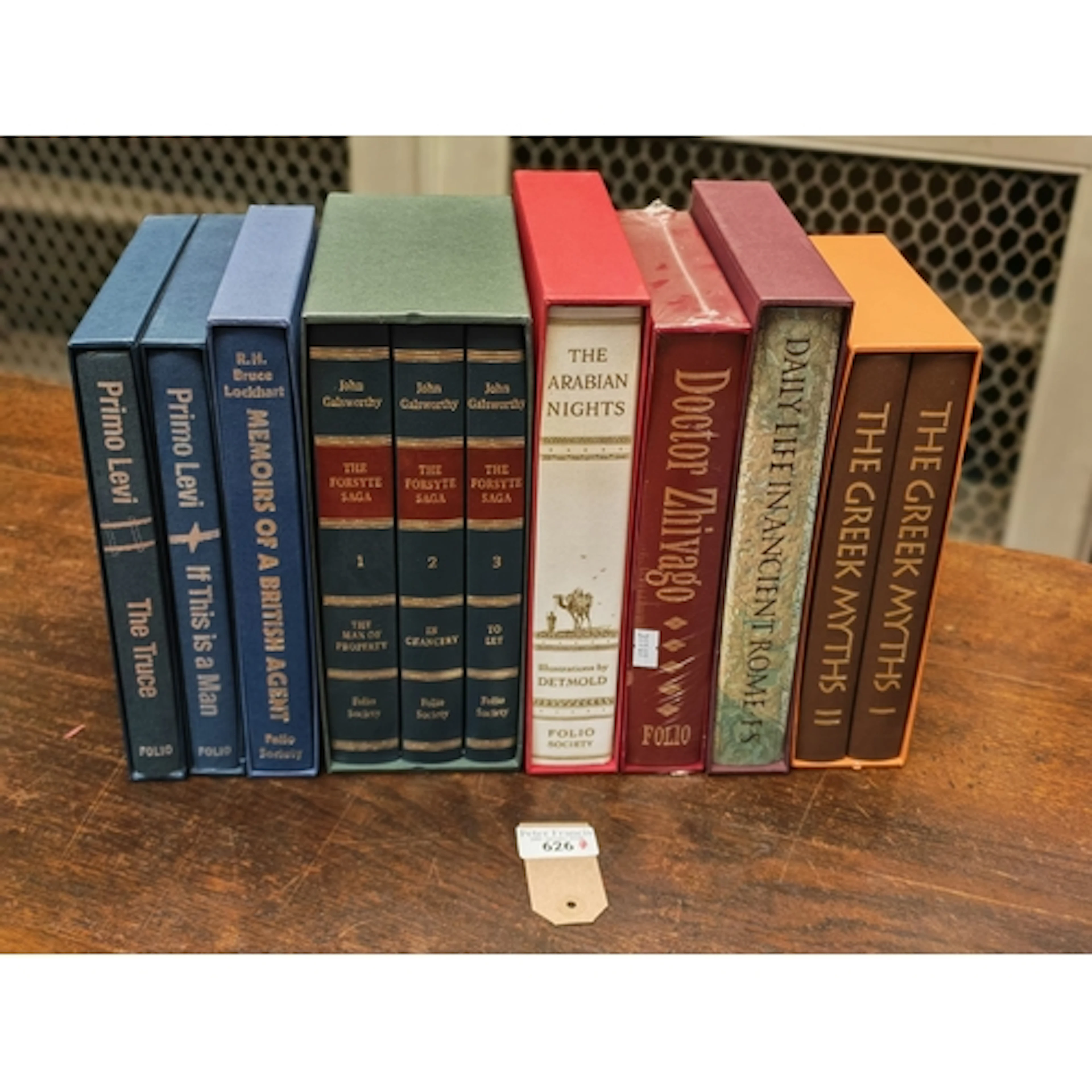 Eleven Folio Society volumes including: The Greek Myths, Dai...