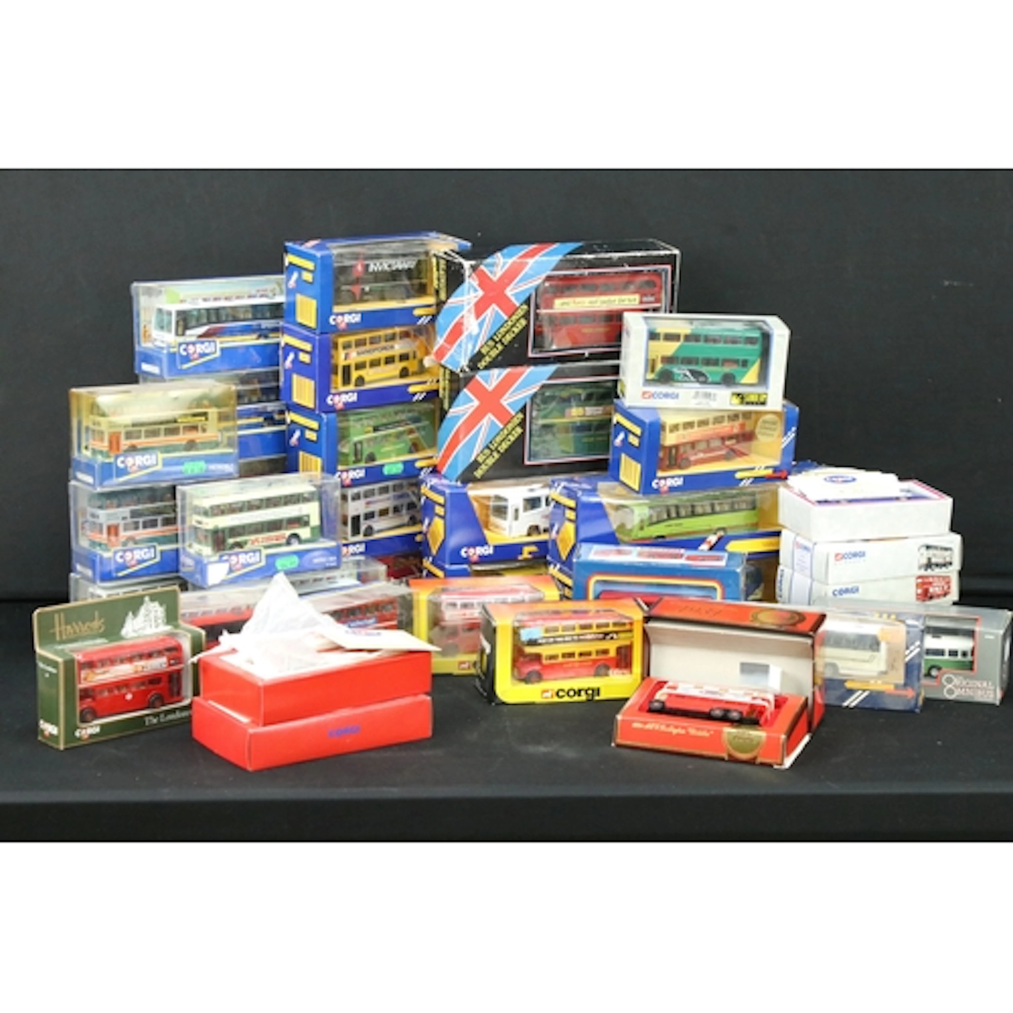 35 Boxed diecast model buses to include Corgi Classics, Corg...