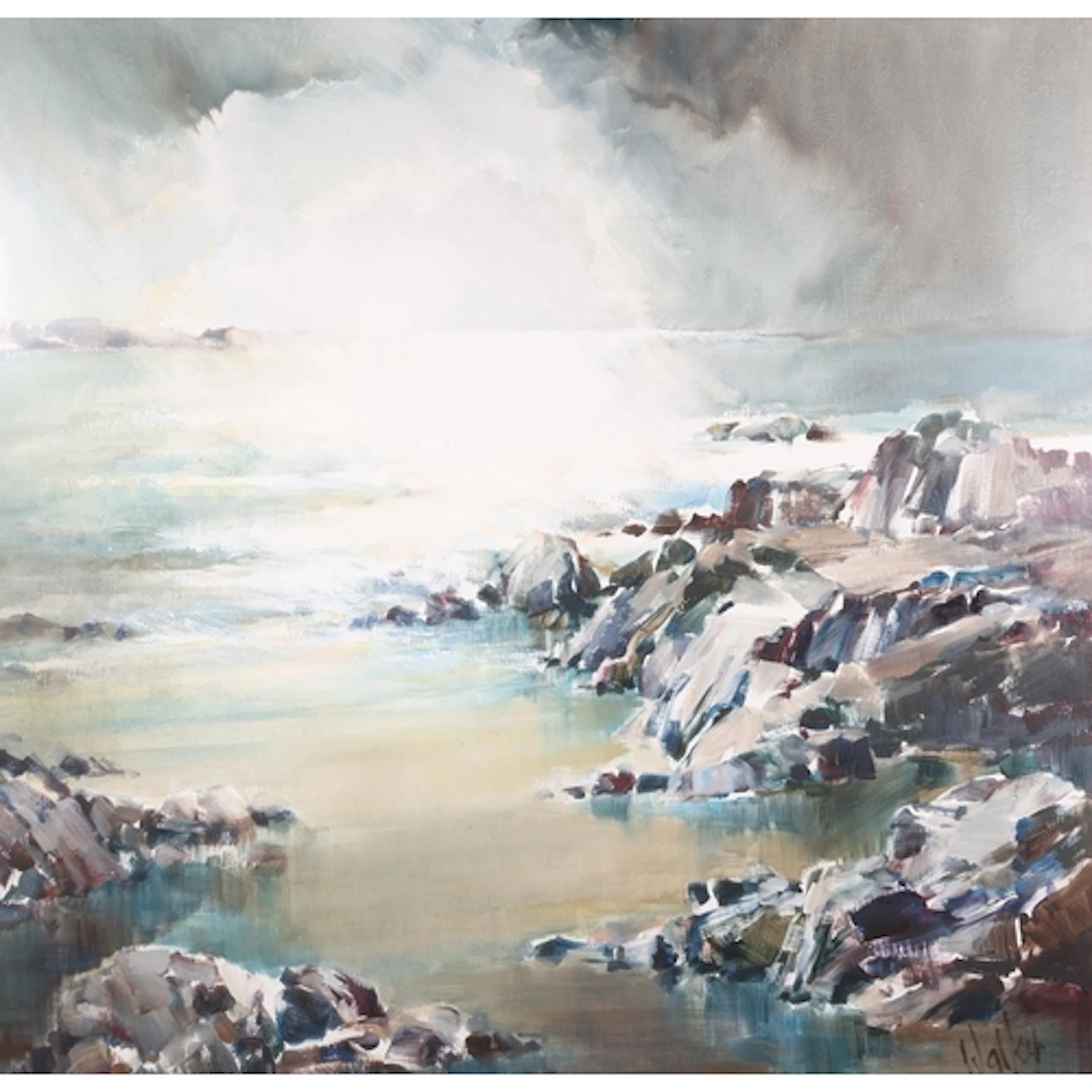 ETHEL WALKER (Scottish, b1941) *ARR* Dark Sand Islay&n...