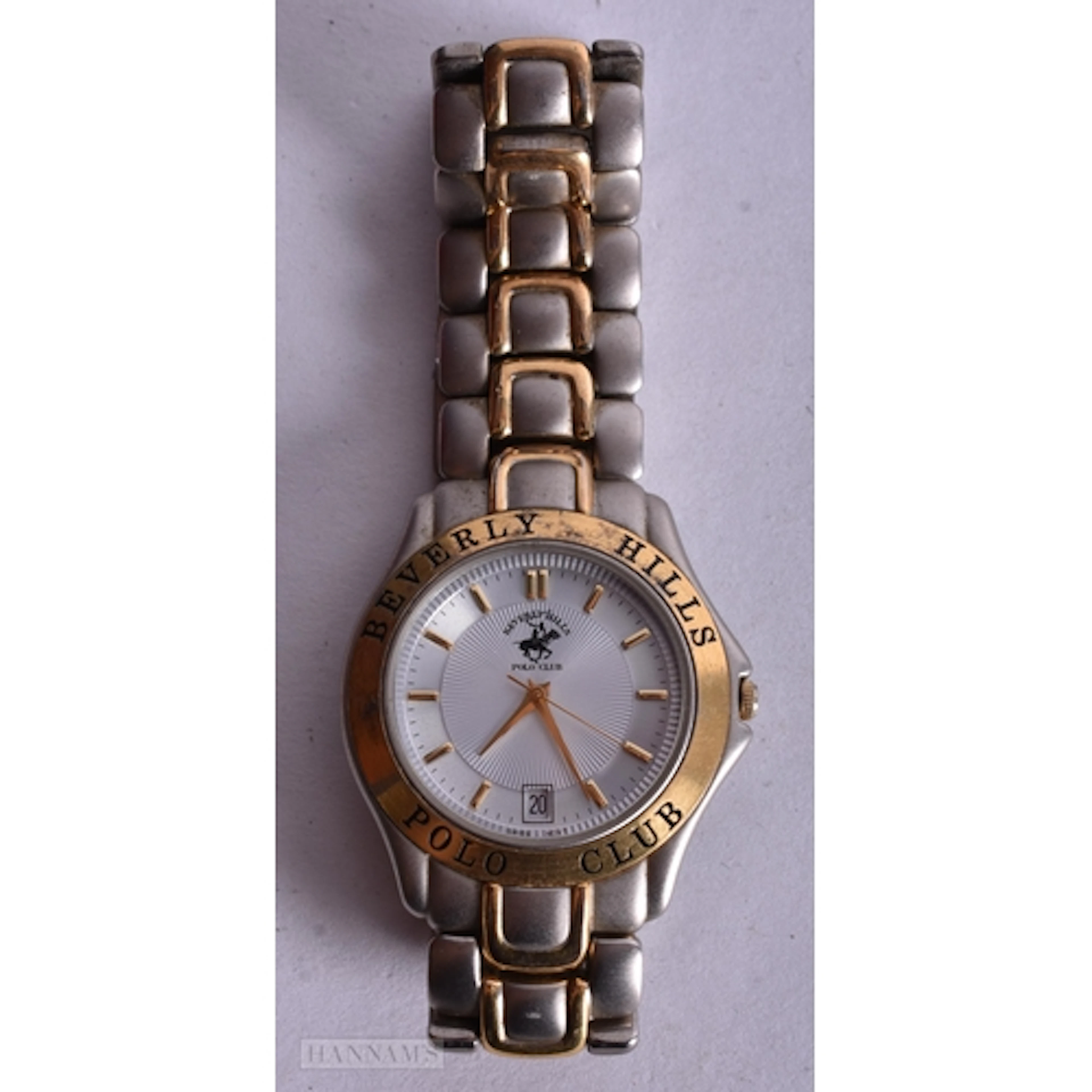 A BEVERLEY HILLS POLO CLUB WRIST WATCH, needs battery, 3.5 c...