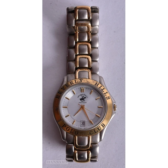 A BEVERLEY HILLS POLO CLUB WRIST WATCH, needs battery, 3.5 c...