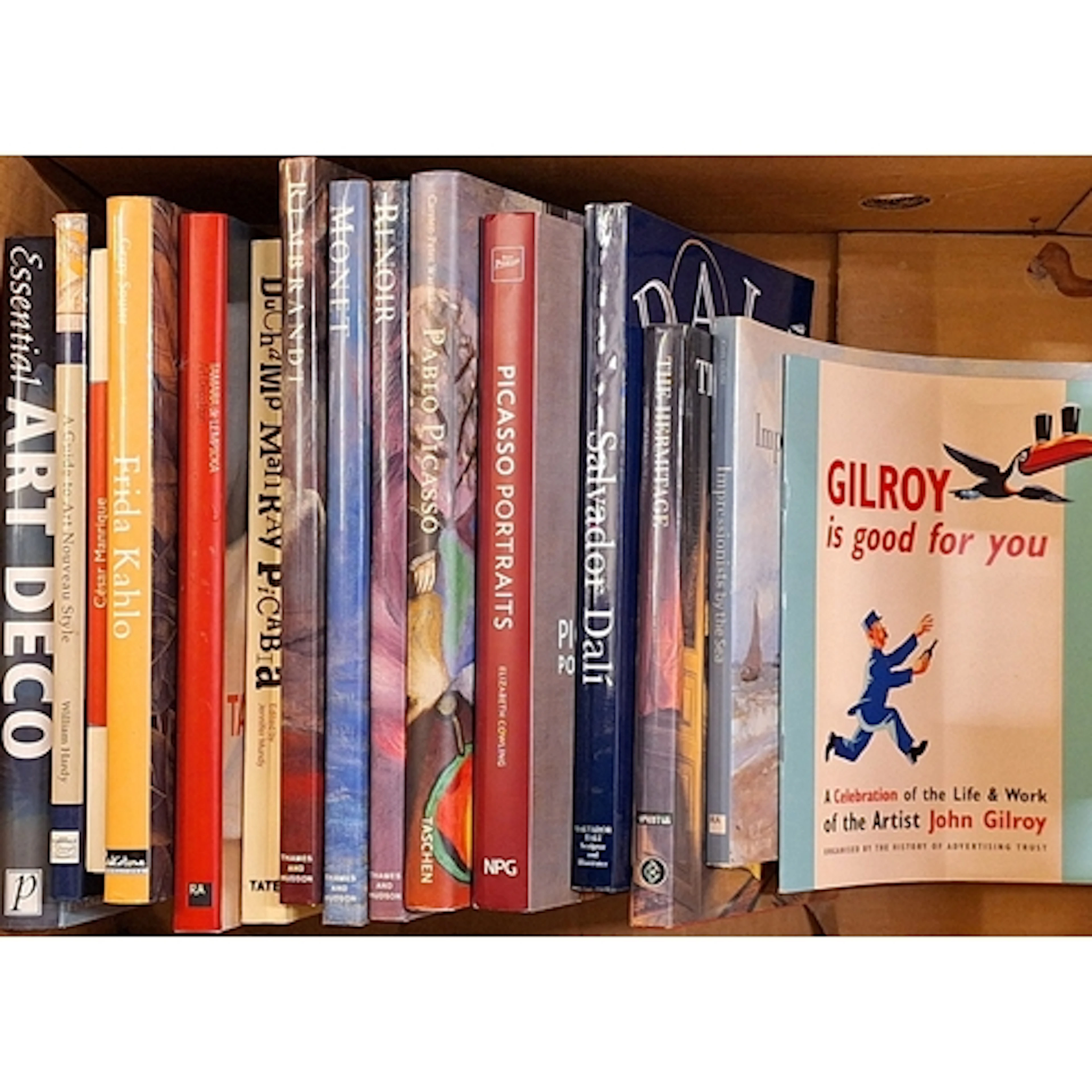 Art Books incl. Essential Art Deco, Frida Kahlo, Monet, Remb...