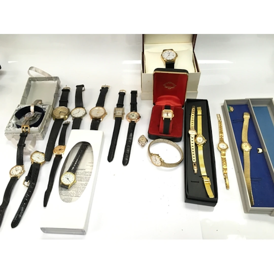 Collection of assorted watches including Rotary, Oris etc
