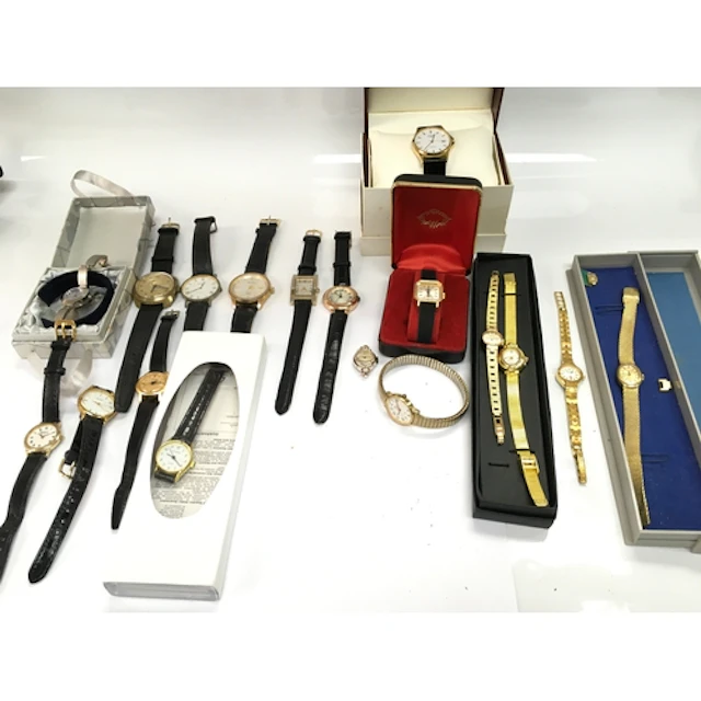 Collection of assorted watches including Rotary, Oris etc