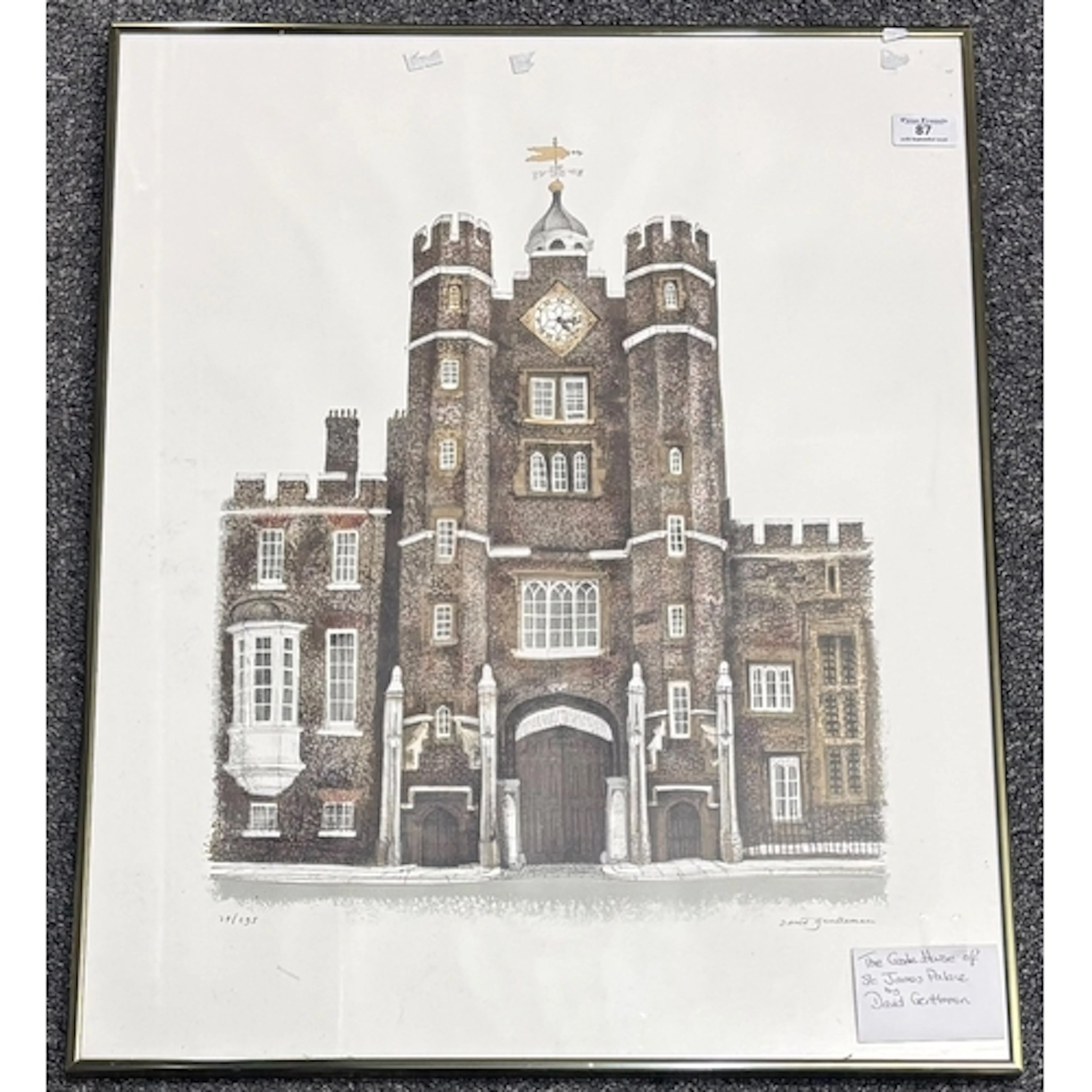 After David Gentleman, 'The Gatehouse of St James Palace', l...
