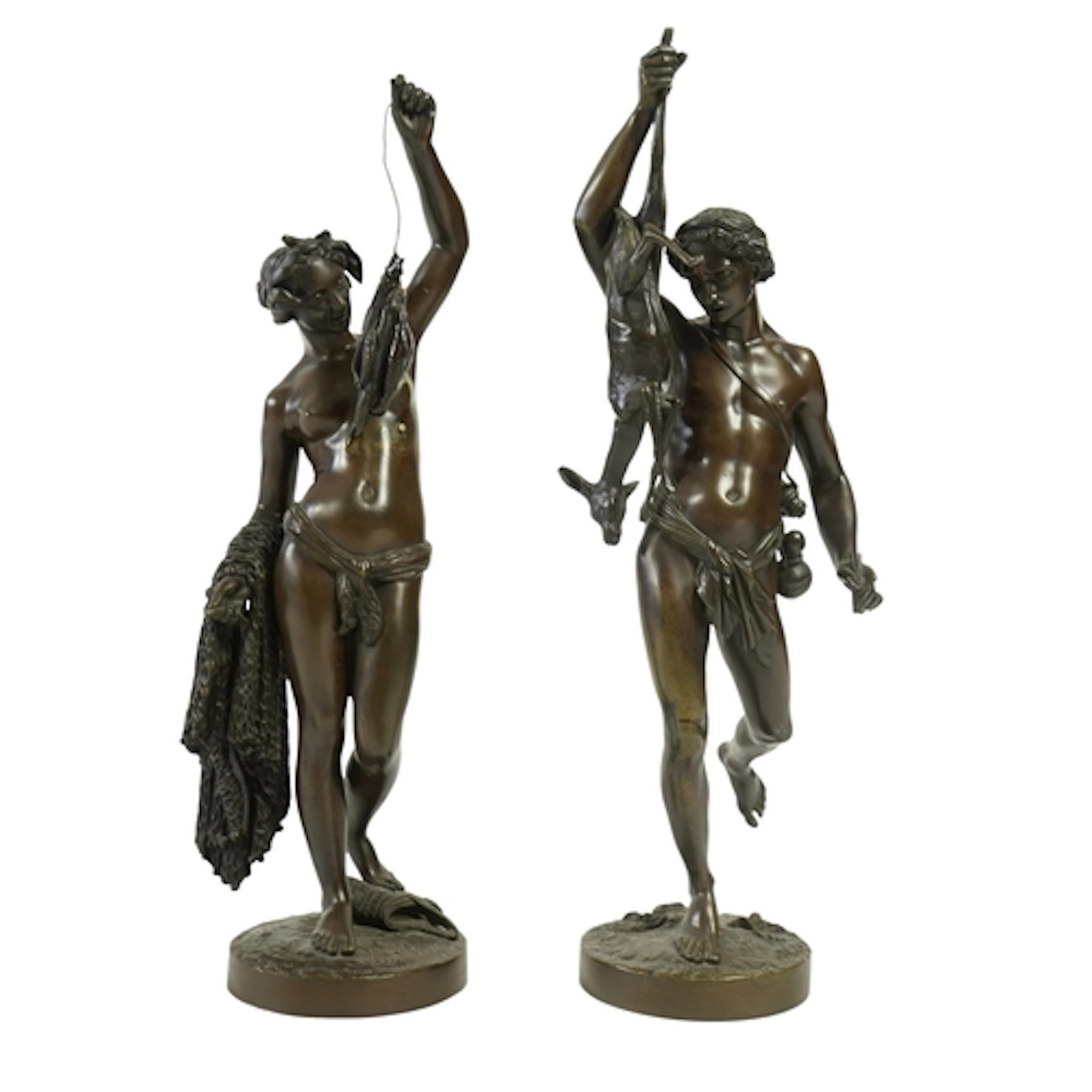 Jean-Jacques, called James Pradier (Swiss 1790-1852). A pair...