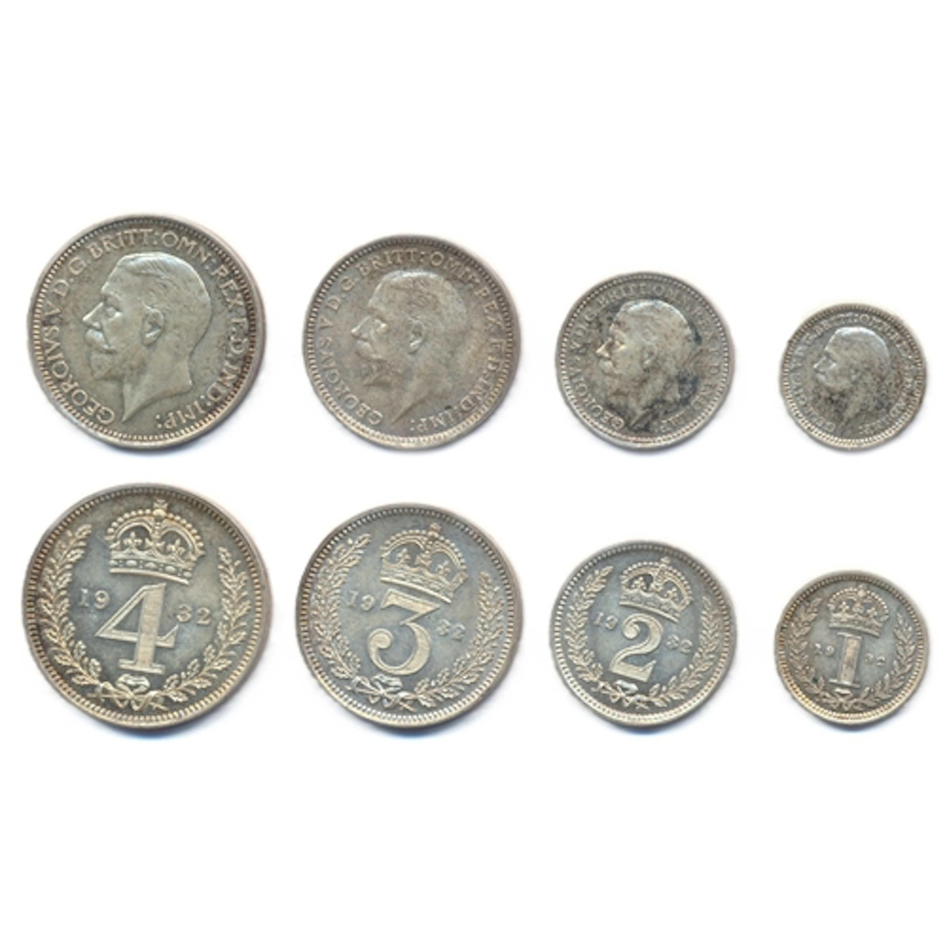 1932 Maundy proof set of 4 in box. (Y)