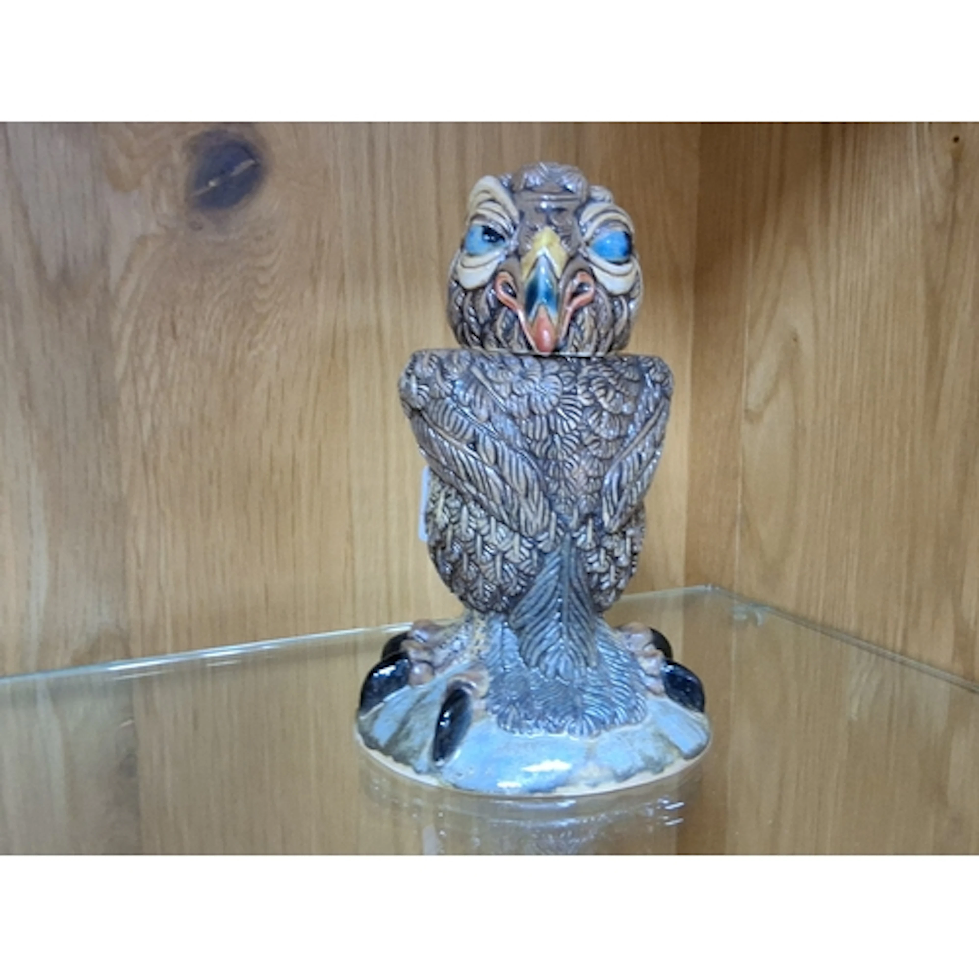 A ROSIE WALLY BIRD JAR by Andrew Hull for Cobridge Stoneware...