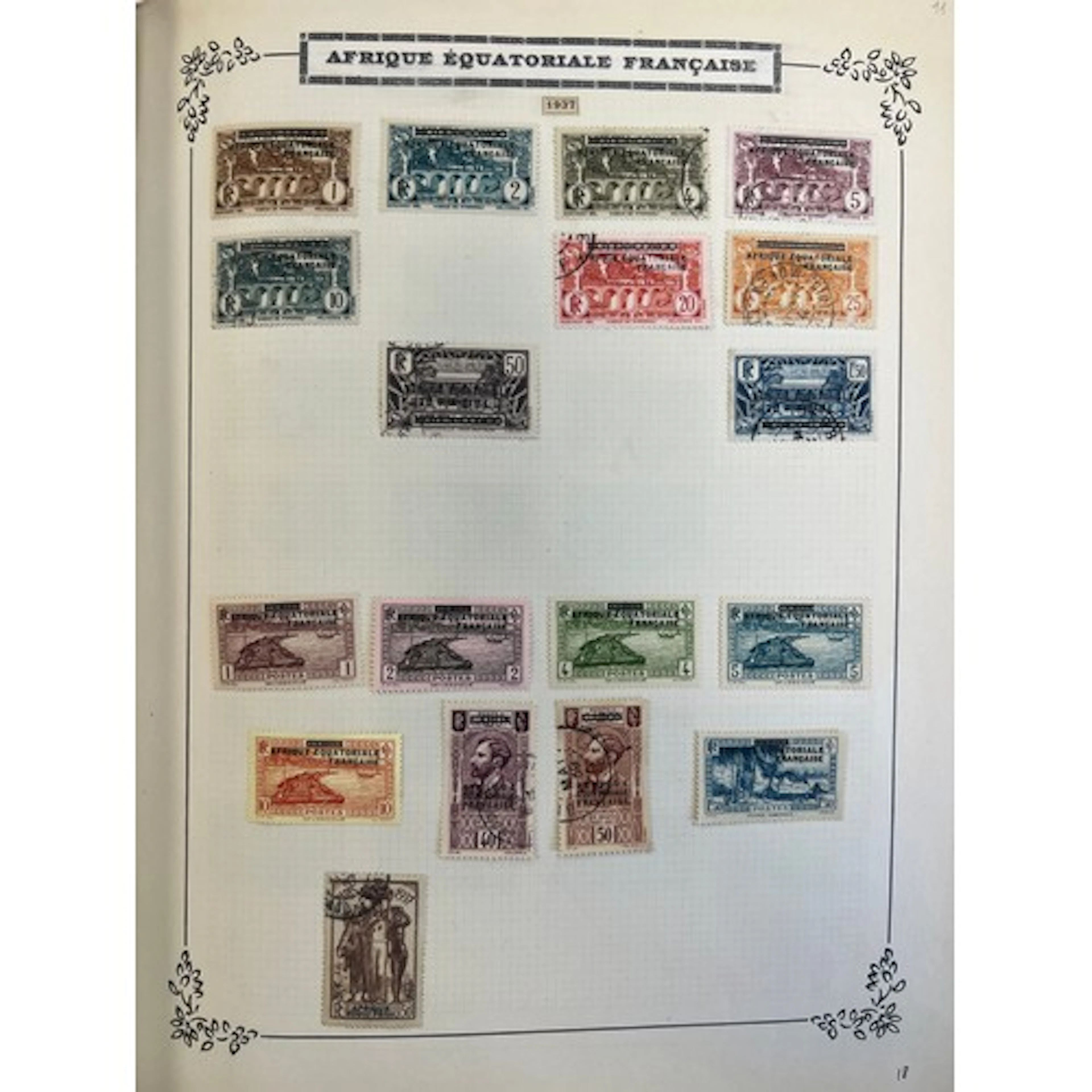 Stamps, French Colonies, a well-filled Album de Timbres Post...