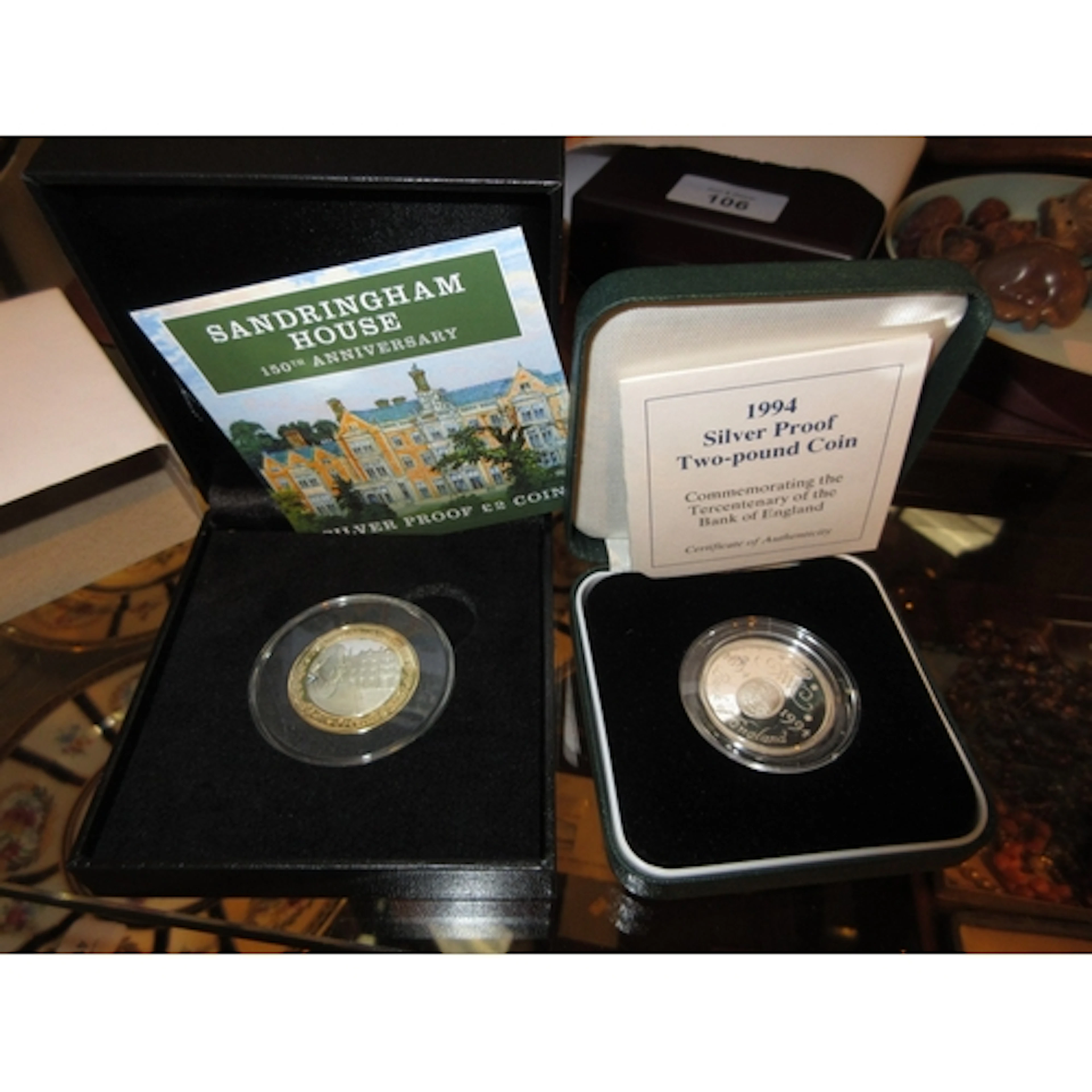 1994 Royal Mint Silver Proof £2 Coin (Tercentenary of Bank o...