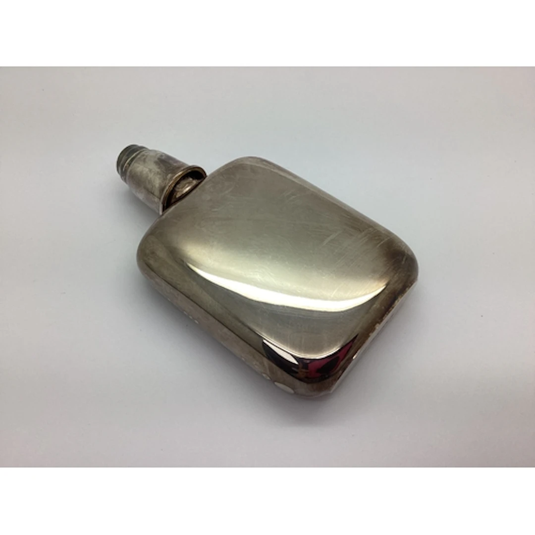 A Modern Hallmarked Silver Hip Flask, HC, 925, Sheffield 200...