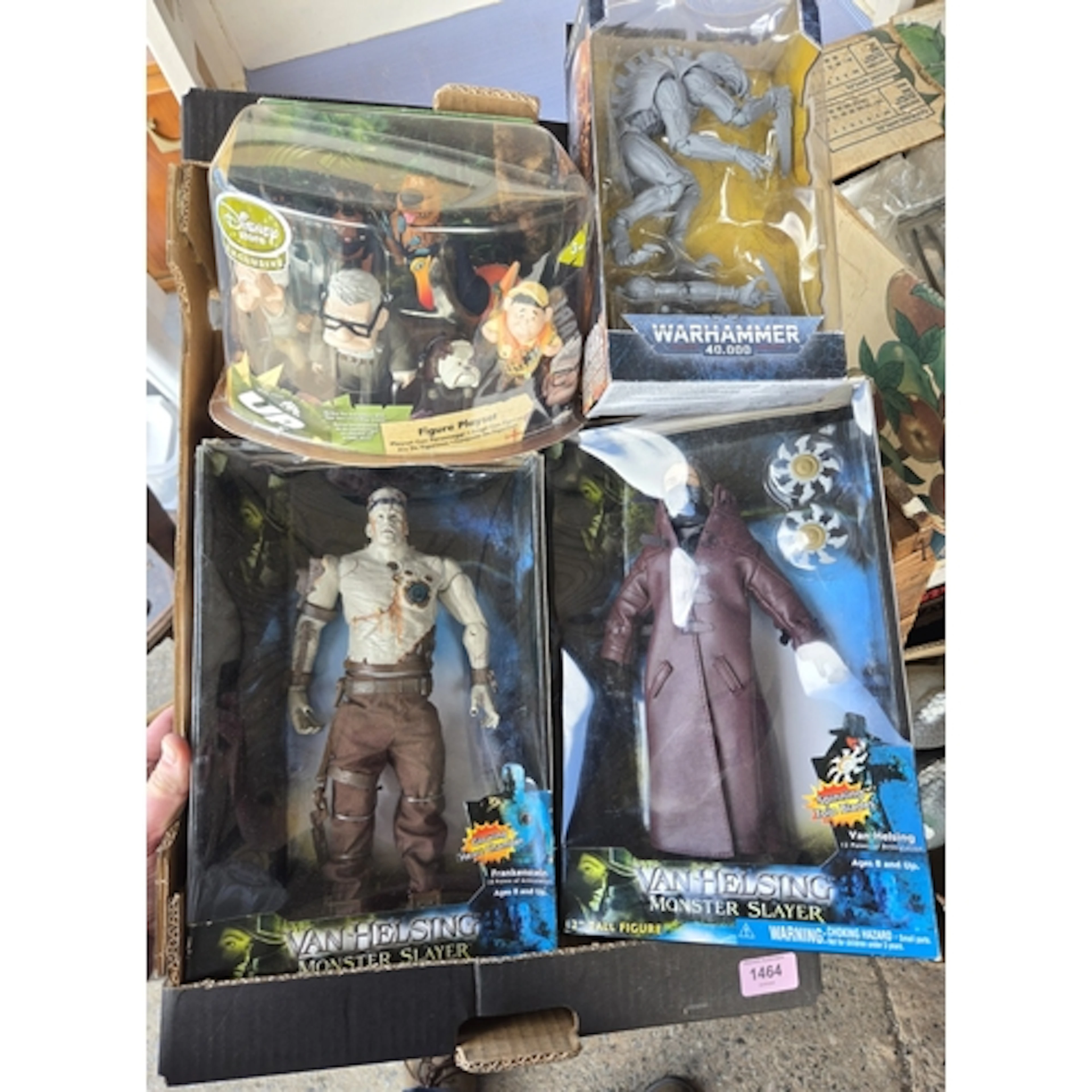 A Pixar's UP boxed Figure playset, boxed Frankenstein and Ve...