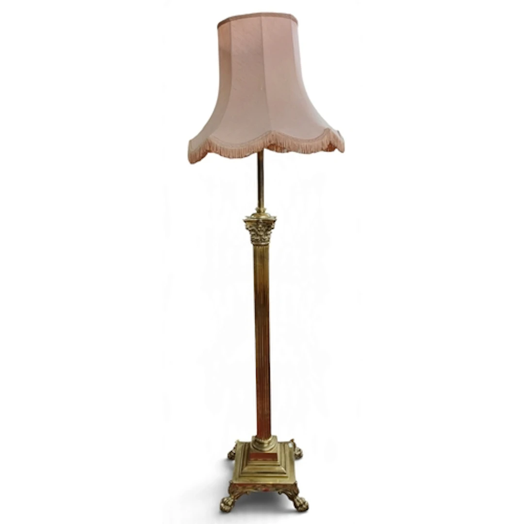 A fantastic 20th Century Brass Standard Lamp of superb heavy...