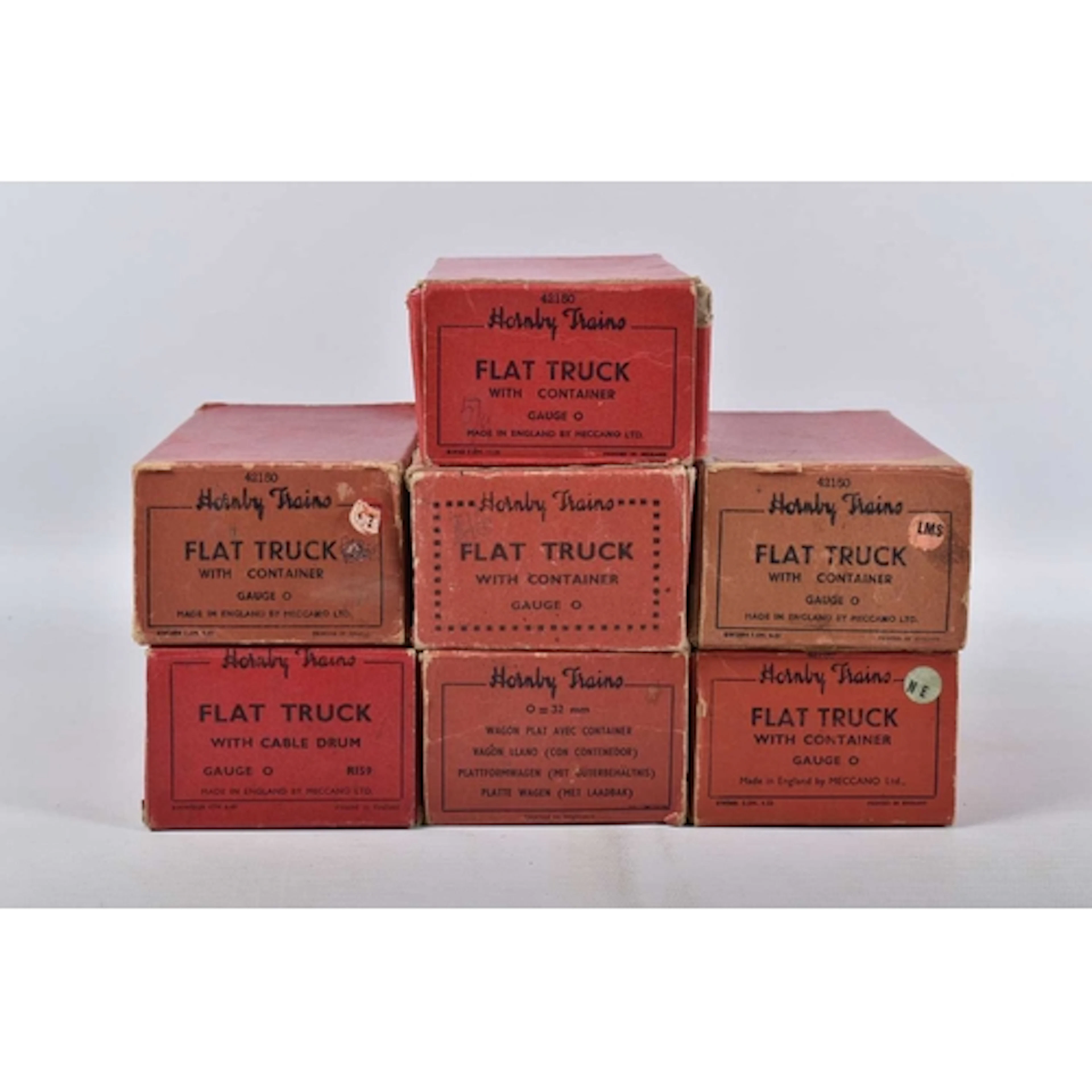 A QUANTITY OF BOXED HORNBY O GAUGE WAGONS, all are No.1 Flat...