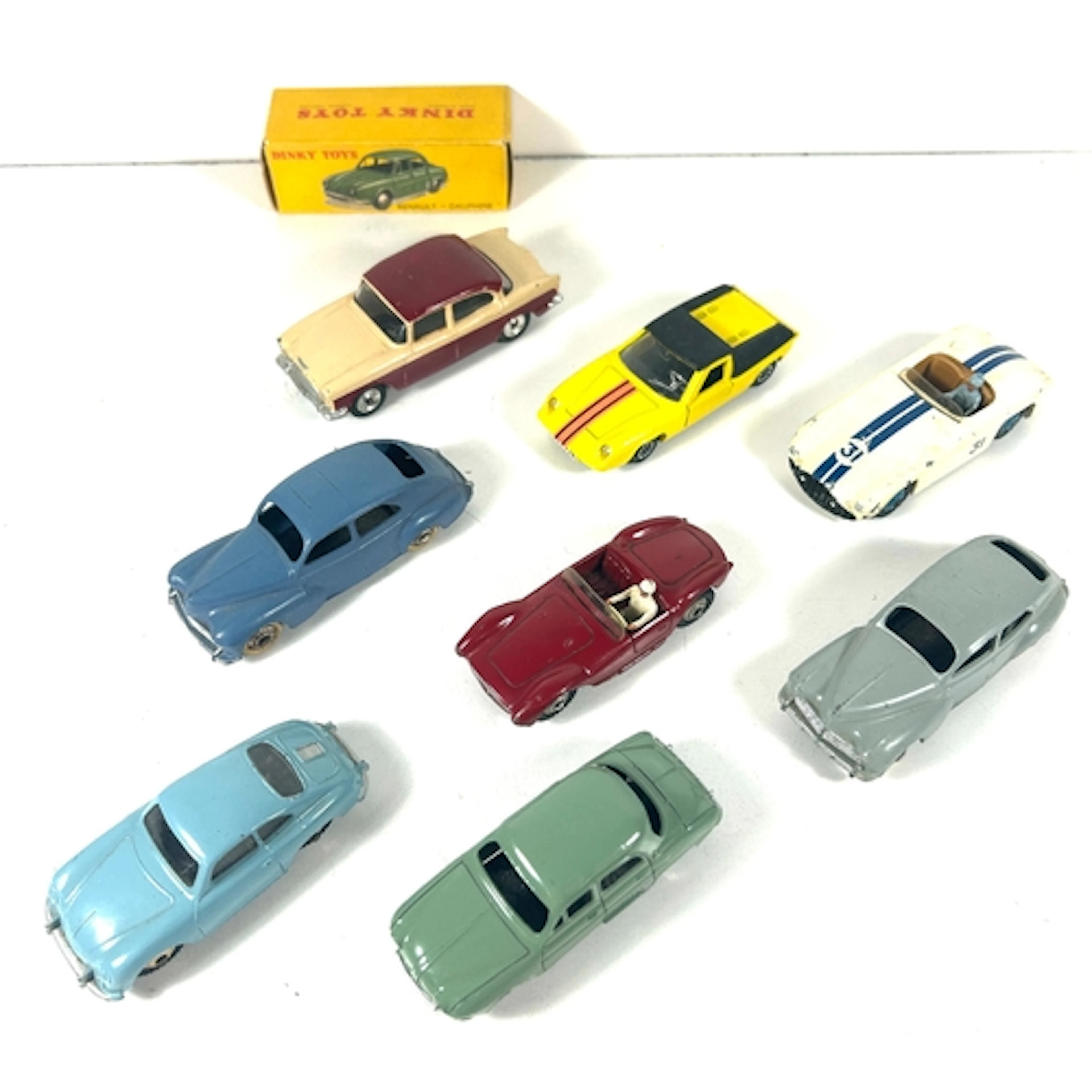 French and English Dinky Toys. 4 French - Renault Dauphine (...