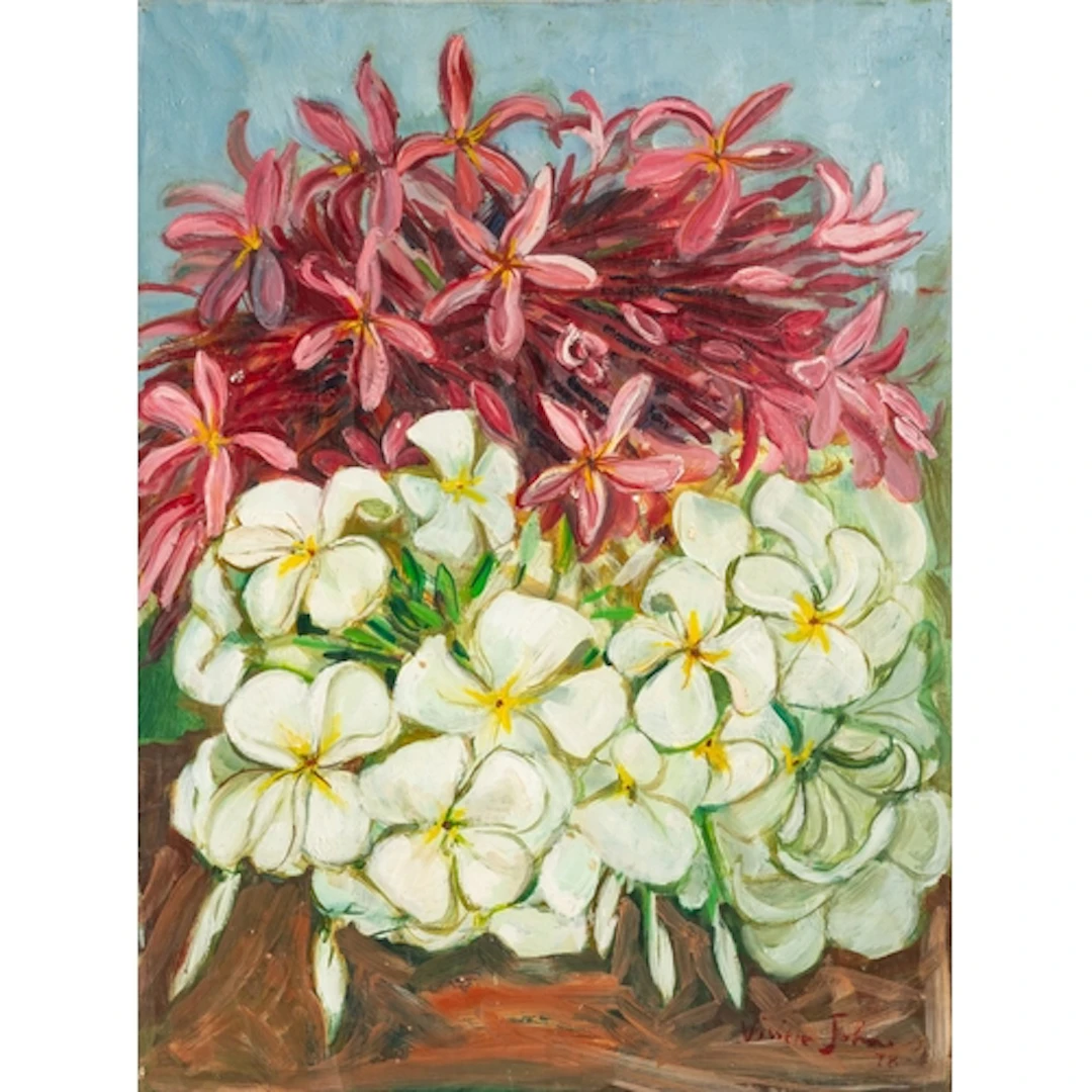 Vivien John (British, 1914-1994) - White frangipani blossom...
