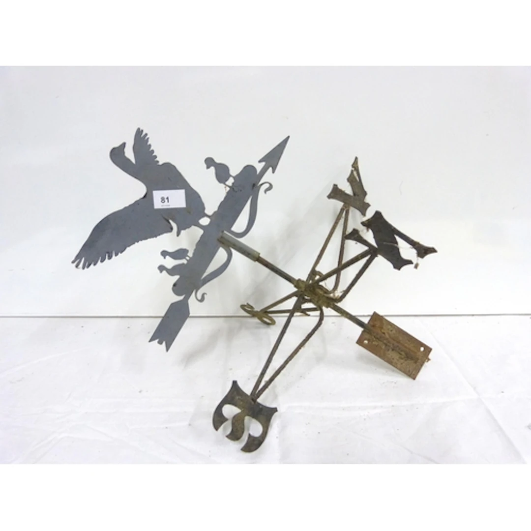 Small, light vintage weathervane.
