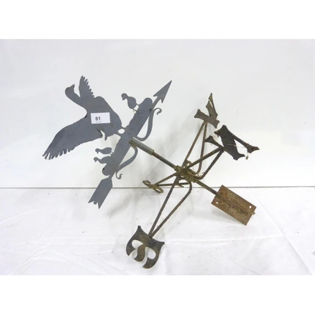 Small, light vintage weathervane.