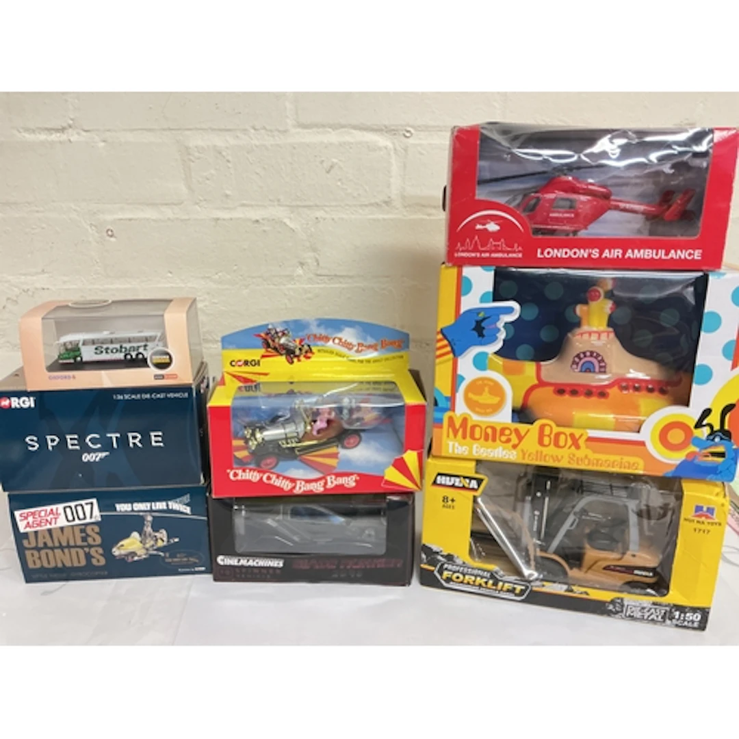 A Collection Of Boxed Diecast Including Corgi, Cine Machines...