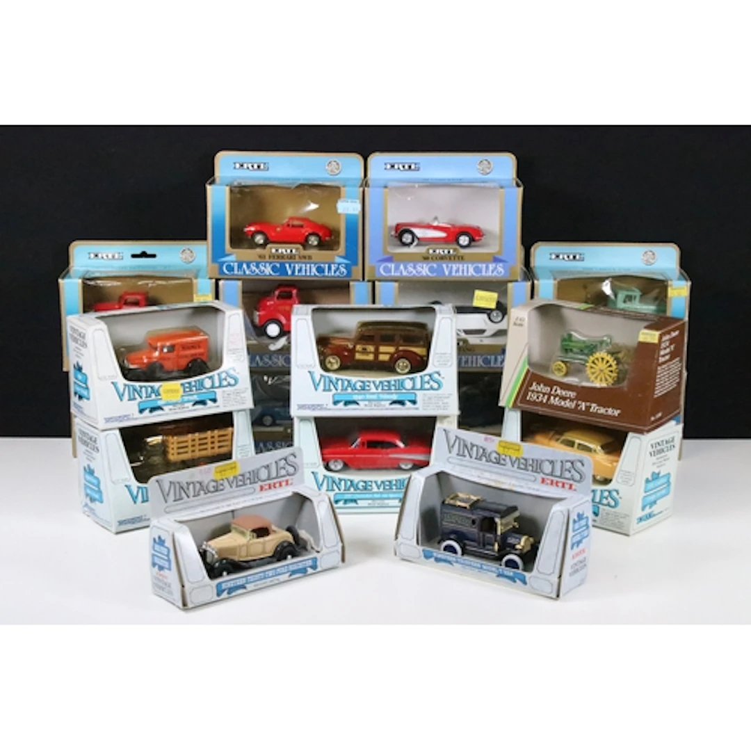 19 Boxed ERTL diecast models to include Classic Vehicles, an...