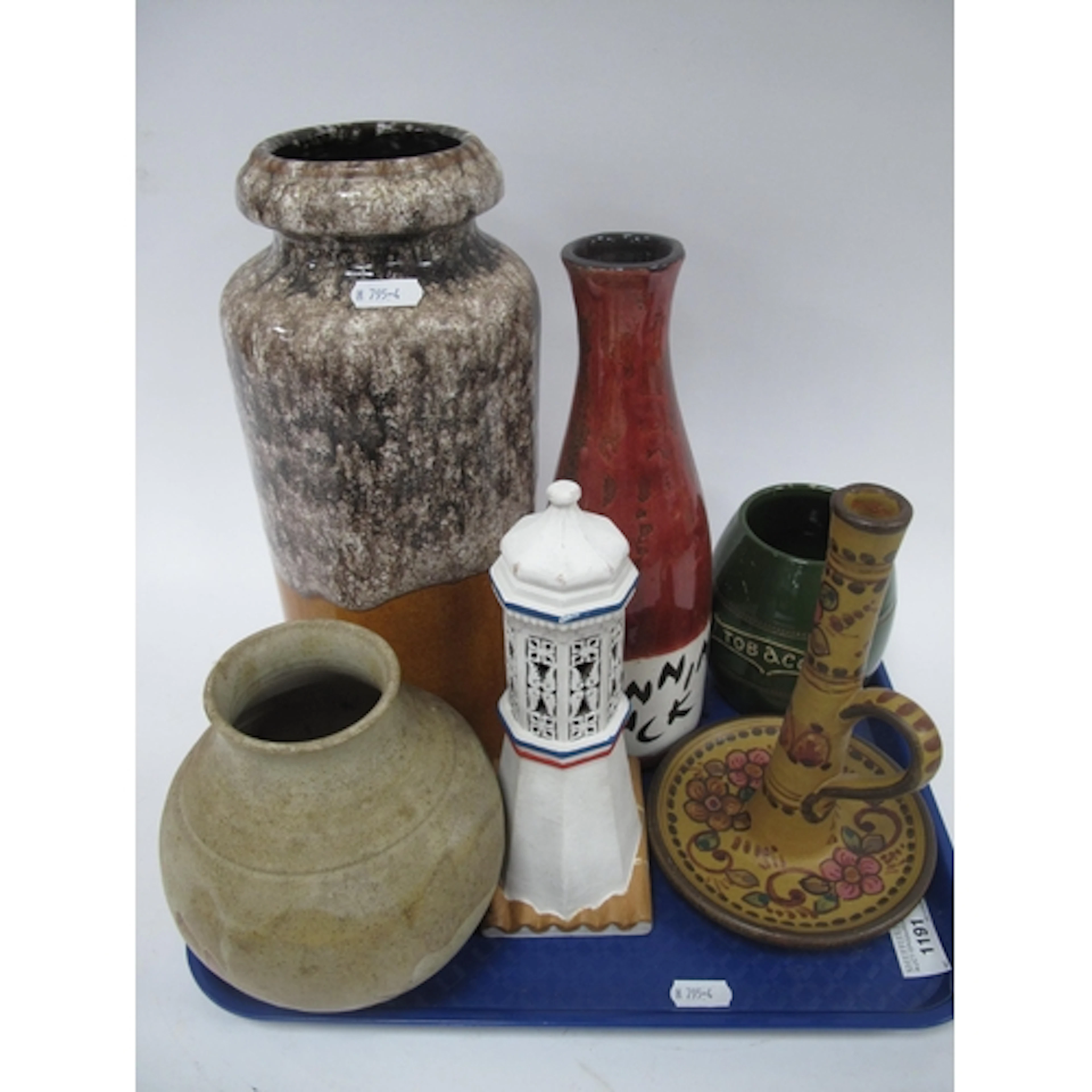 Studio and decorative pottery, including large West German v...