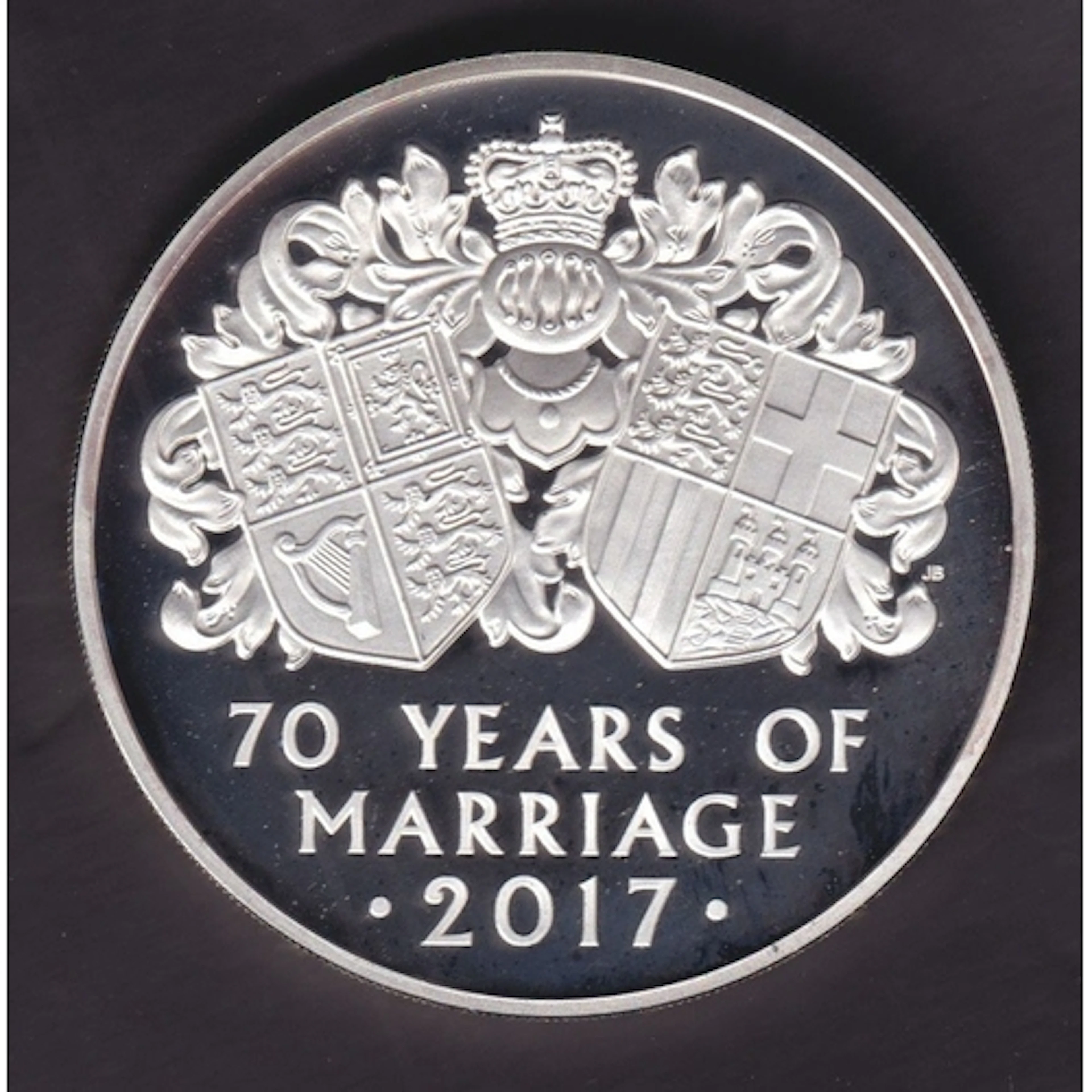 UK 2017 The Platinum Wedding £10 5oz .999 fine silver proof ...