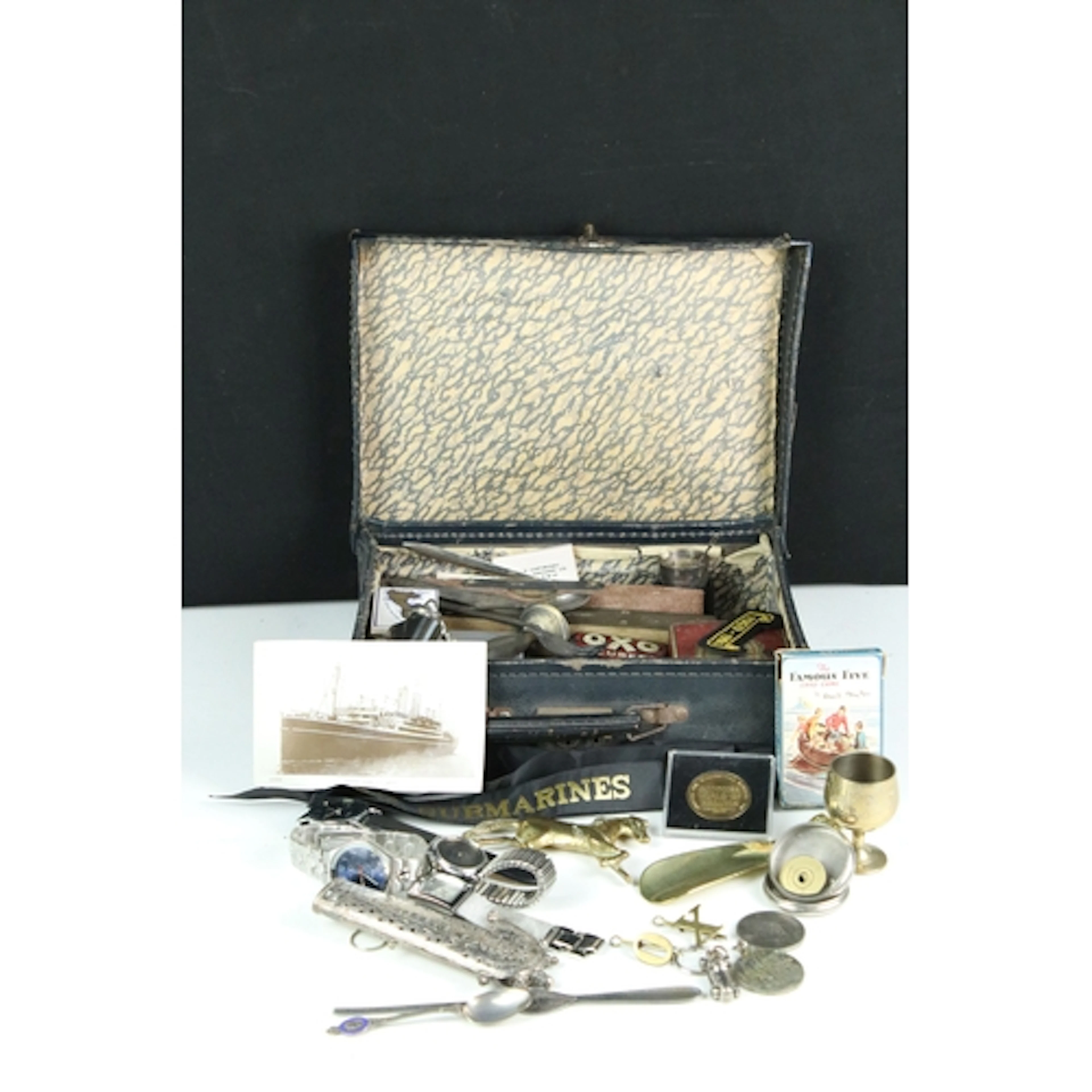 Selection of silver-plated items to include an ornate pickle...
