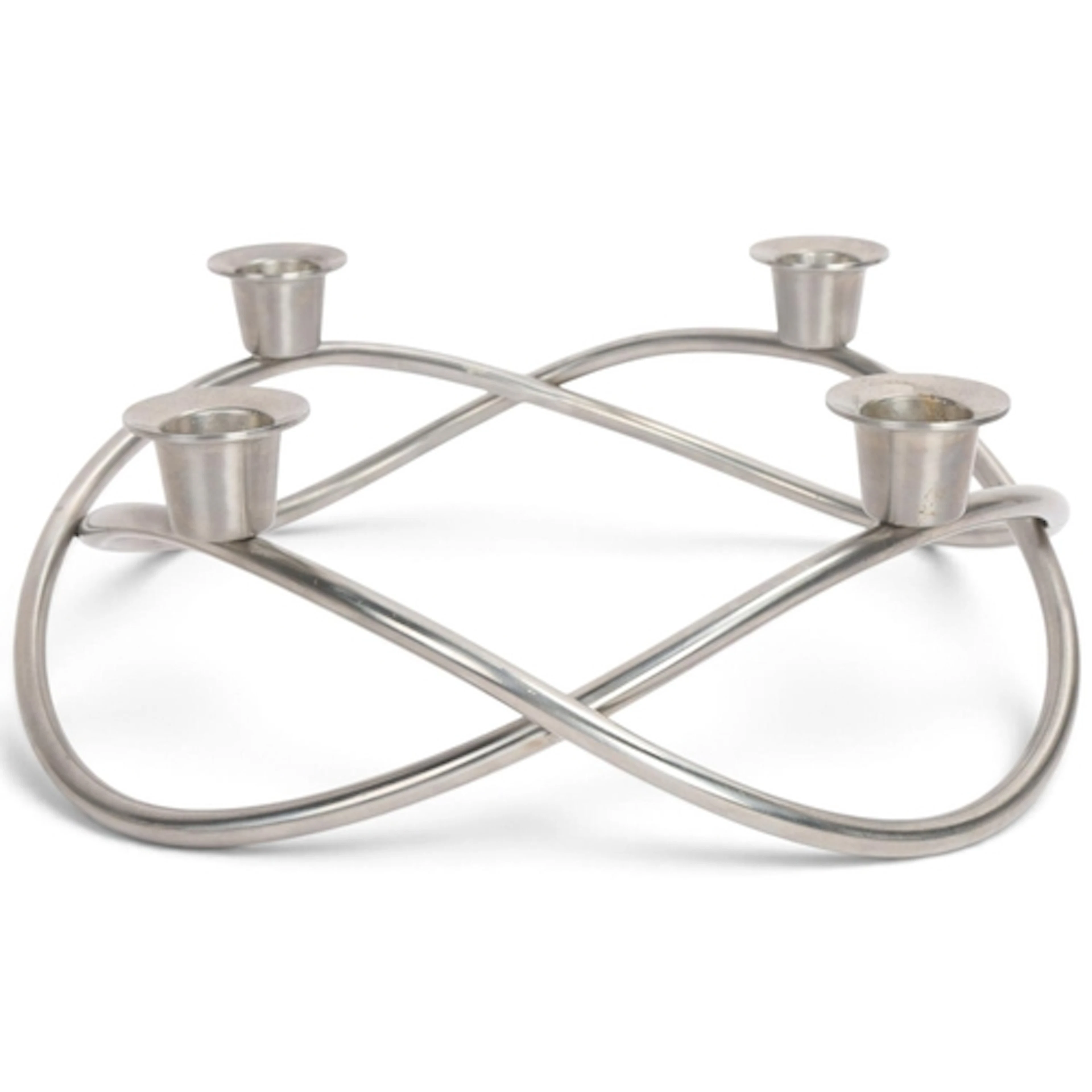 Georg Jensen, a four branch steel candle holder, makers mark...