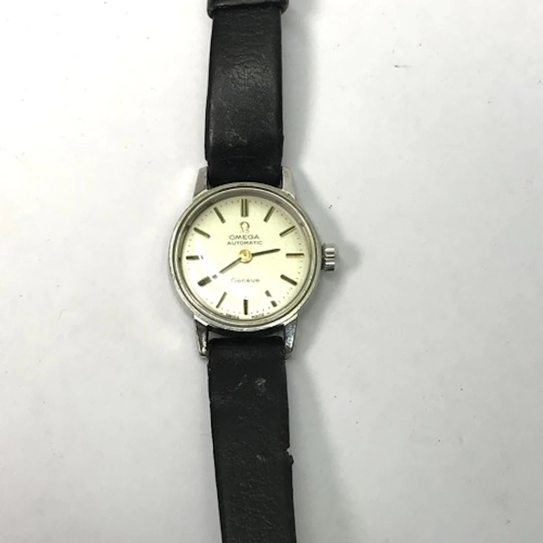 An Omega Geneve Automatic steel cased wristwatch, 21mm acros...