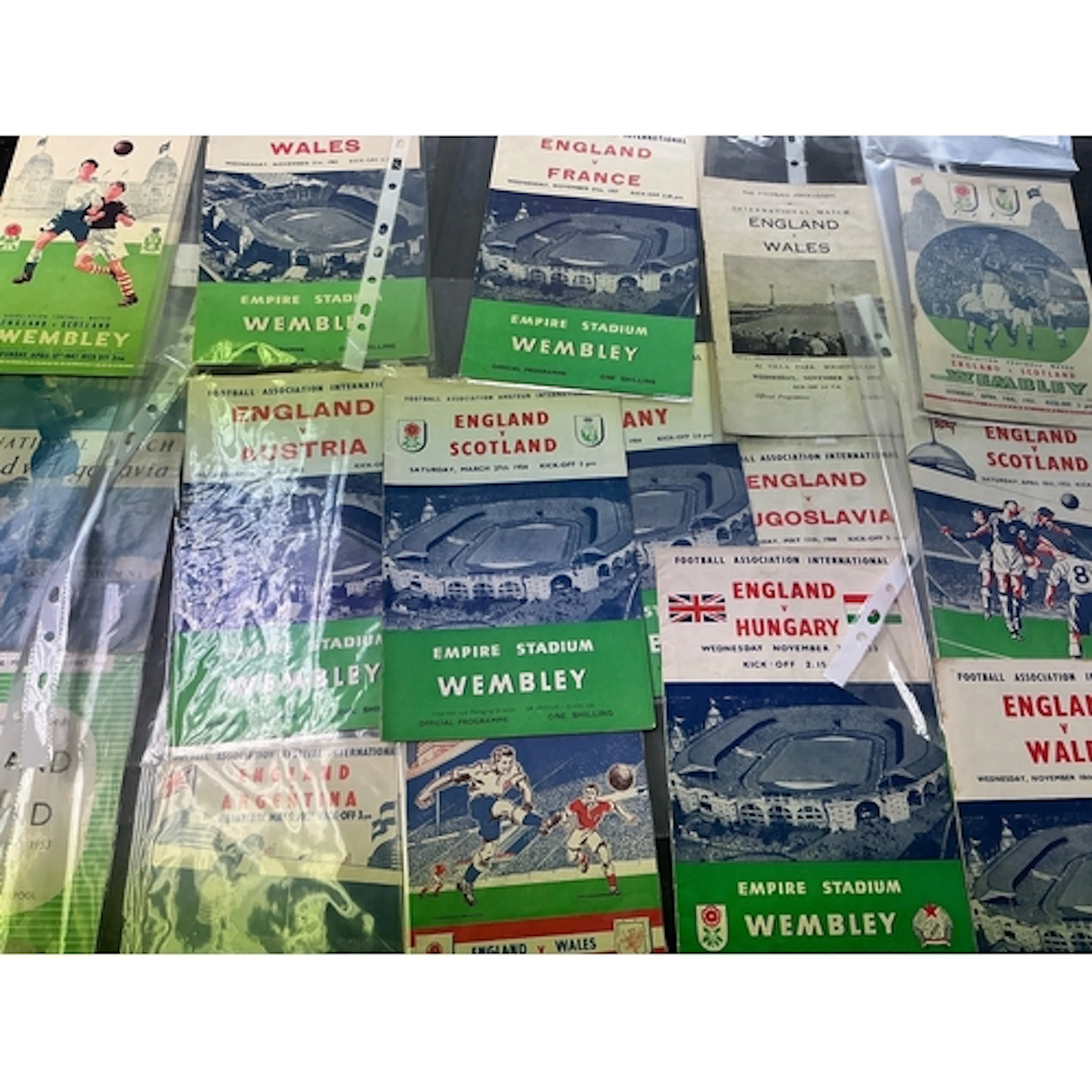 England International Football Programmes: From 1951 to 2005...