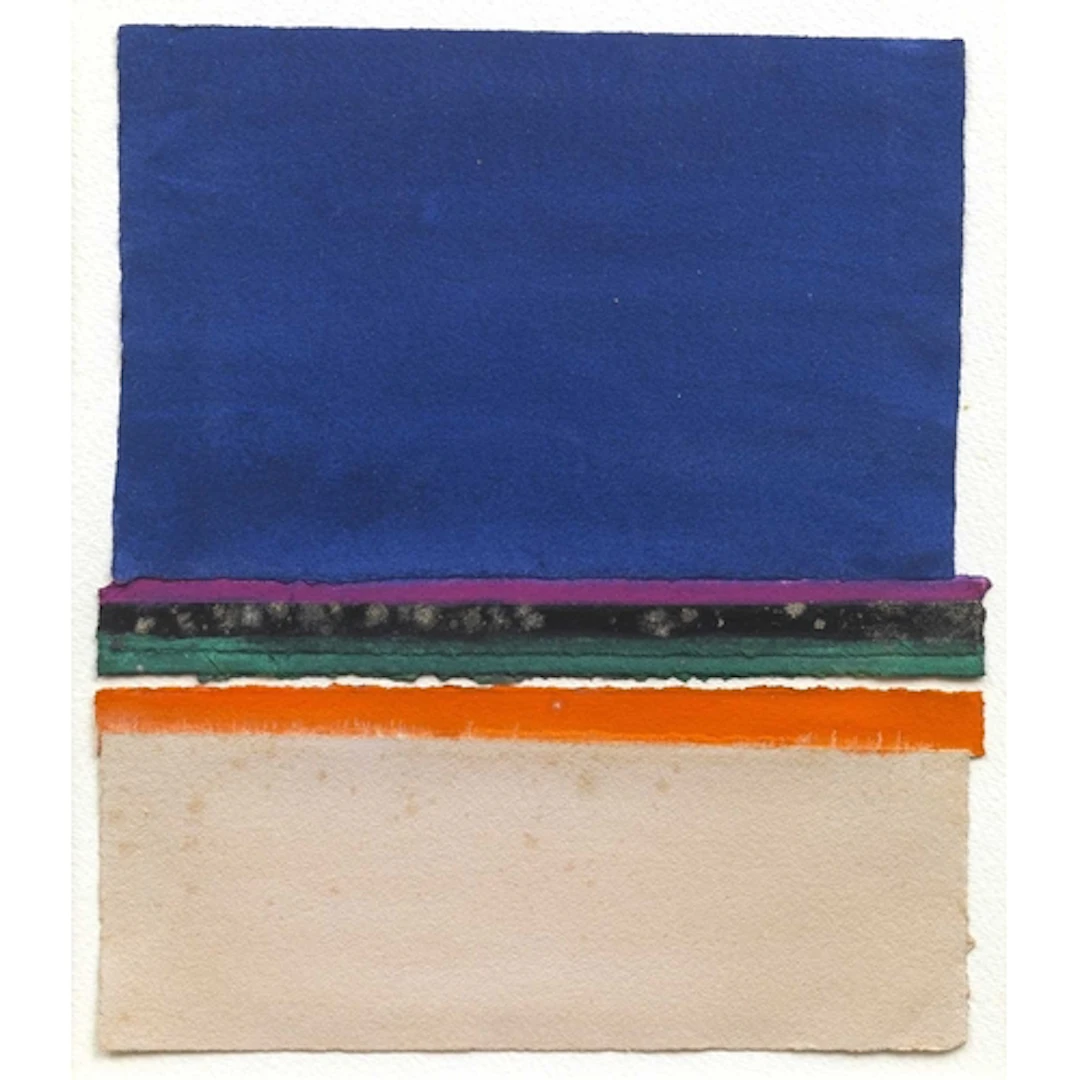 § John MILLER (1931-2002) Beach Horizon Gouache collage, si...