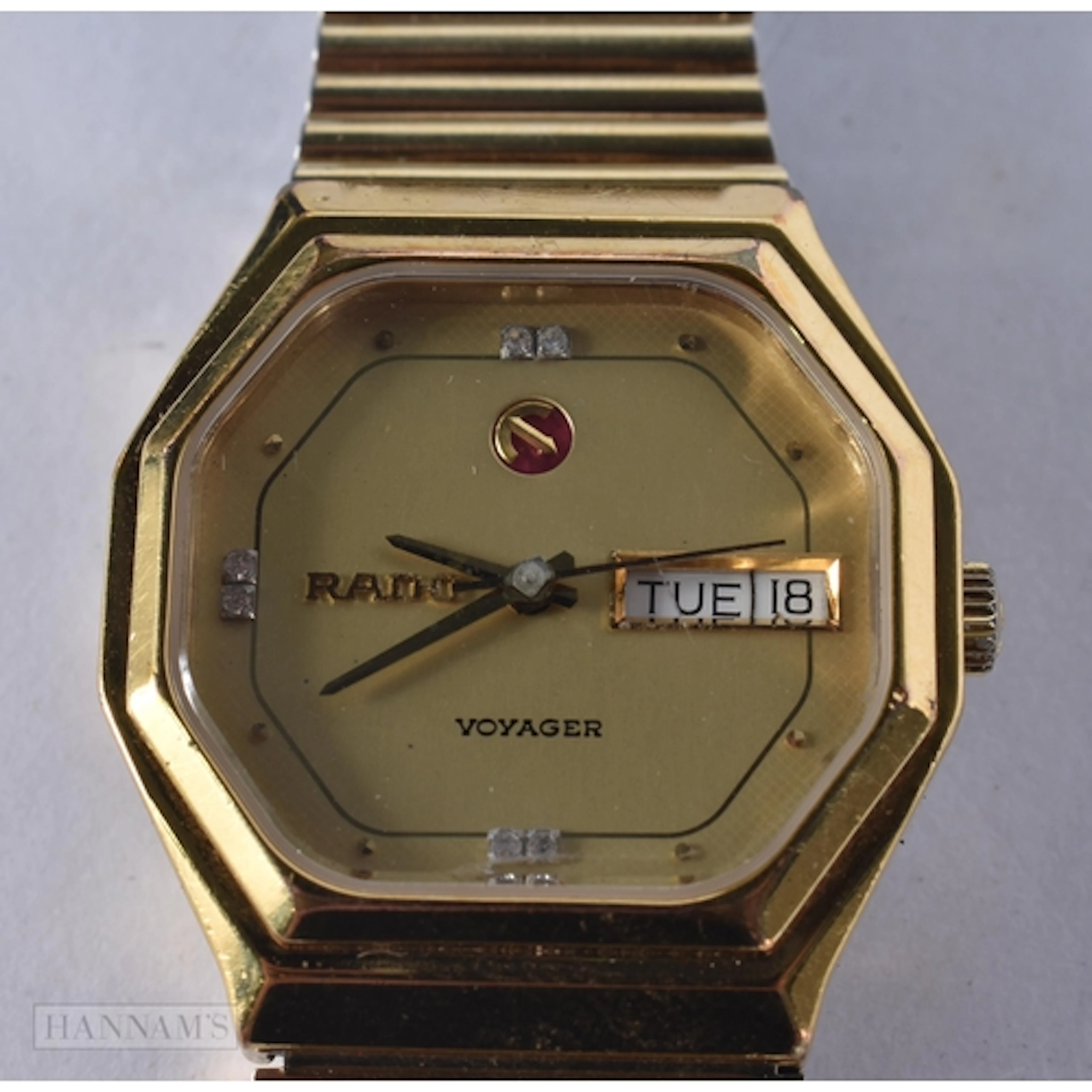 Rado Voyager Gold Tone Automatic Watch Working