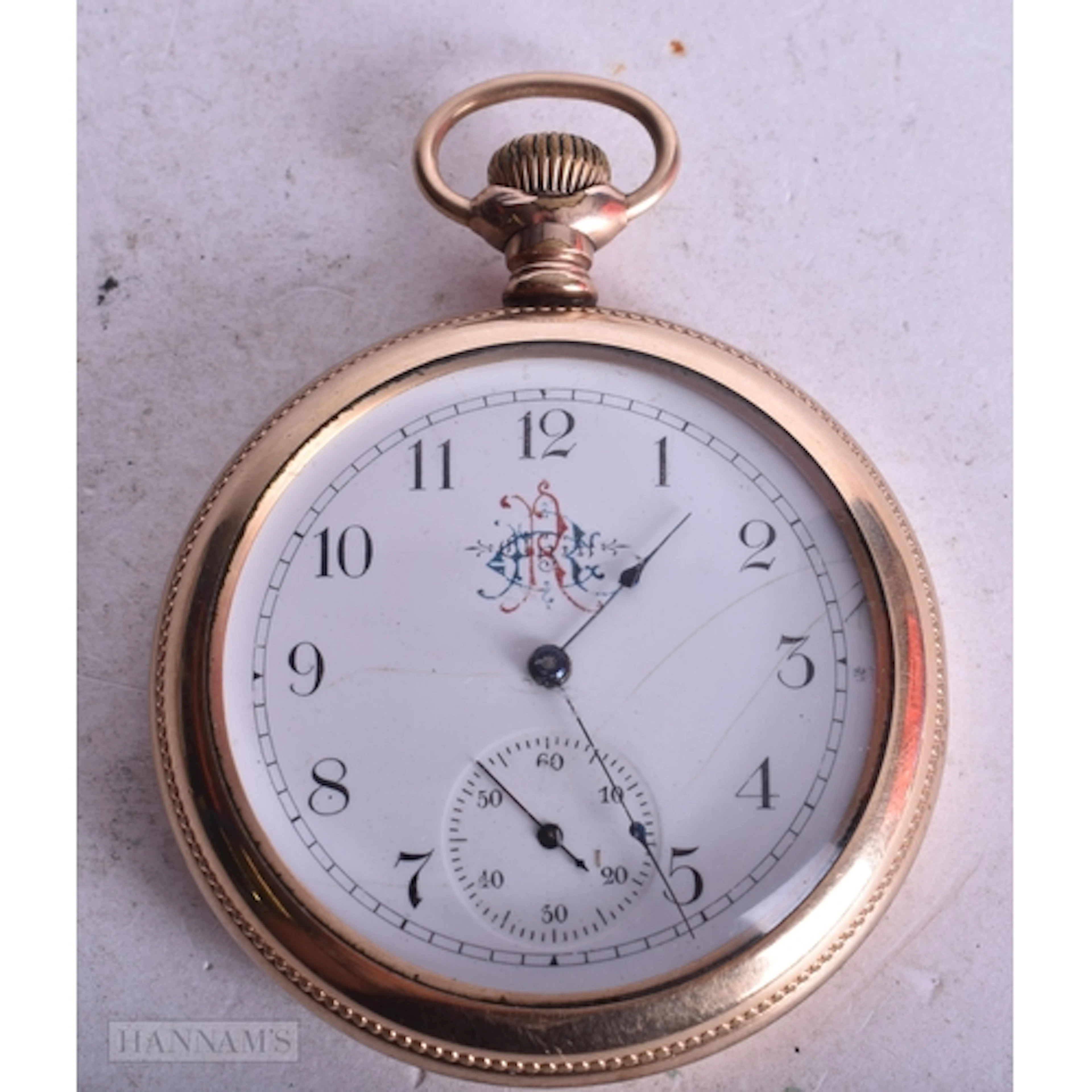 Elgin 14k Rolled Gold Open Face Pocket Watch Hand-Wind Worki...