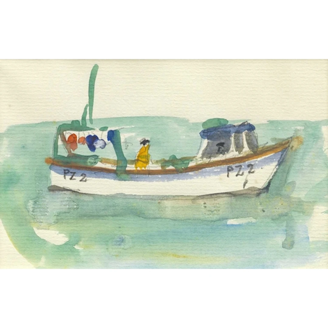§ John MILLER (1931-2002) PZ 2 Gouache, stamp signed, inscri...