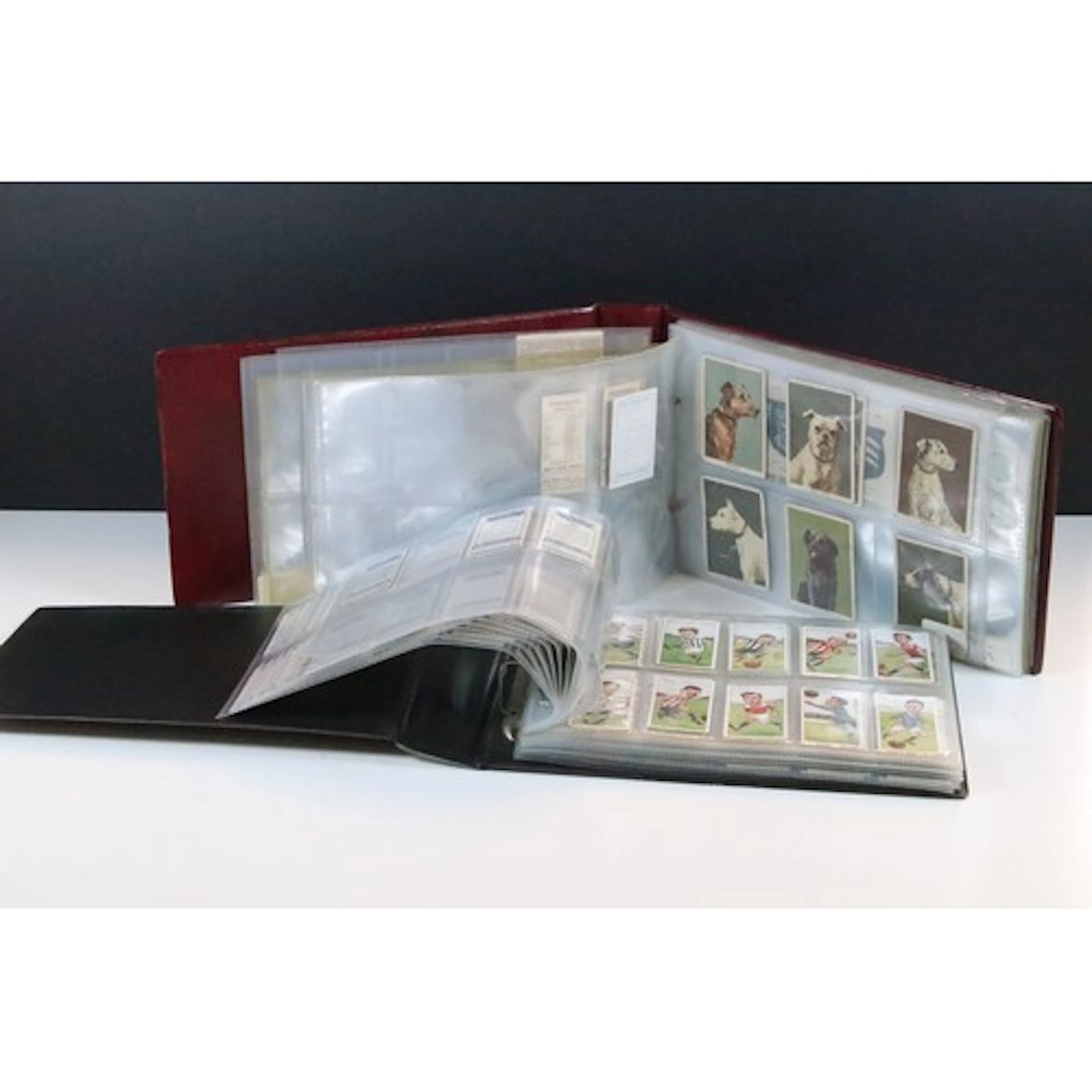 Collection of cigarette cards contained within two albums to...