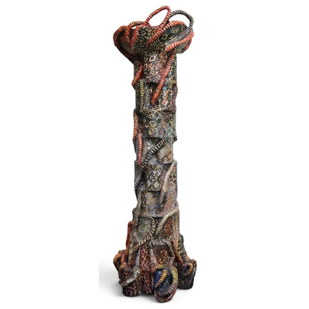 ANTHEA LEWIS RSW (SCOTTISH b.1948) JUNGLE SCULPTURE &n...