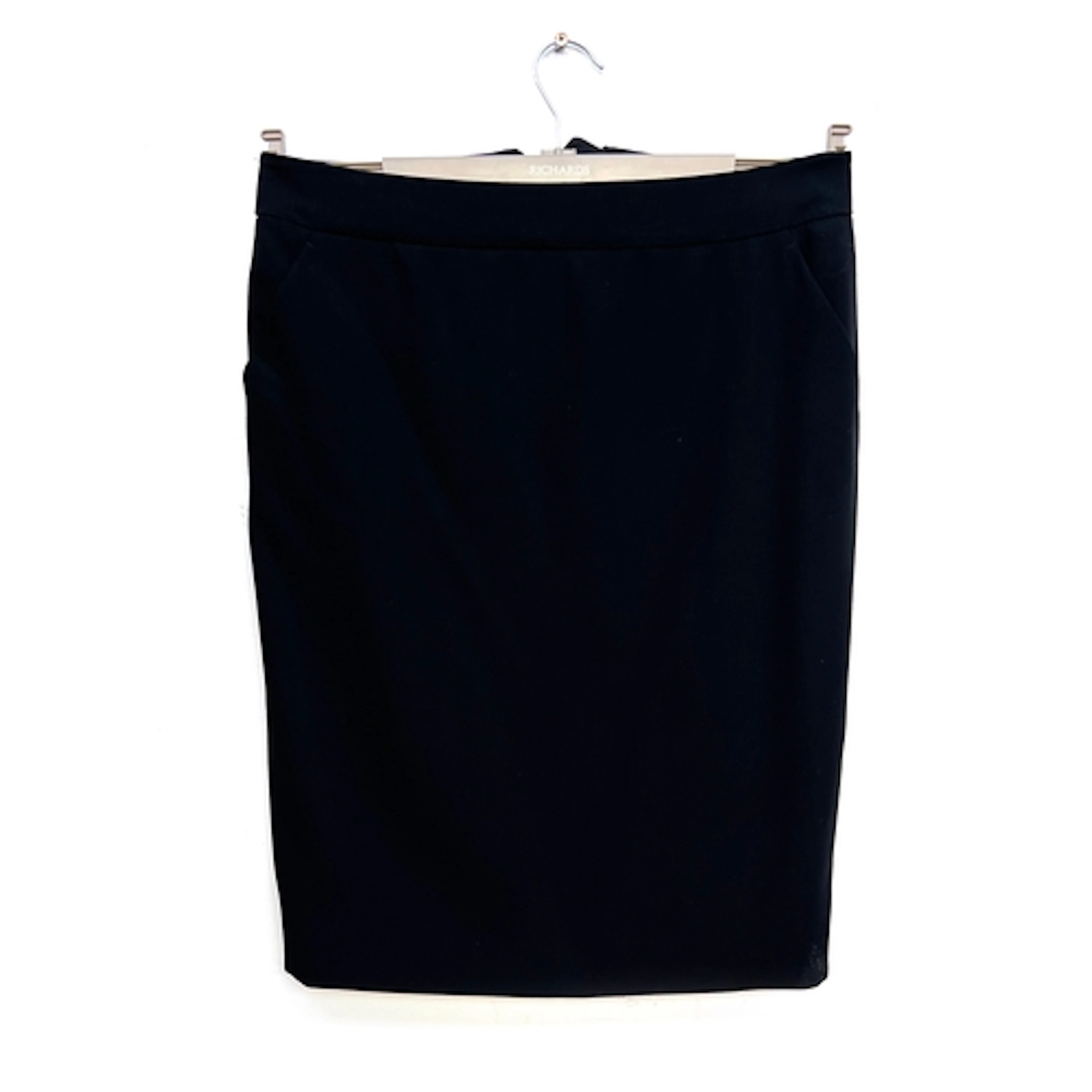 An Armani Collezioni black wool skirt, size 44; together wit...