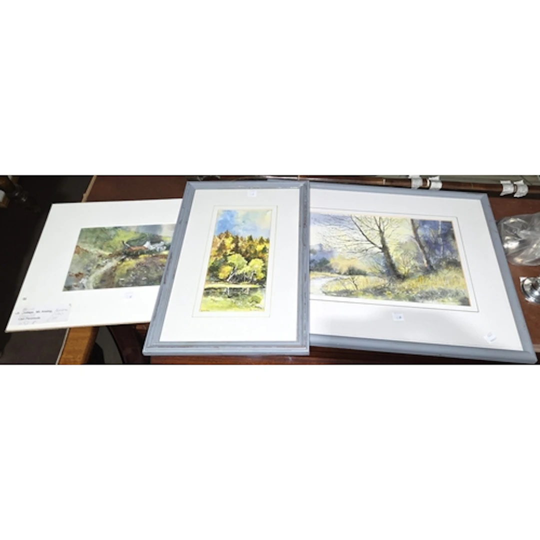 A selection of 4 watercolours by Alan Chapman, mainly of Nor...