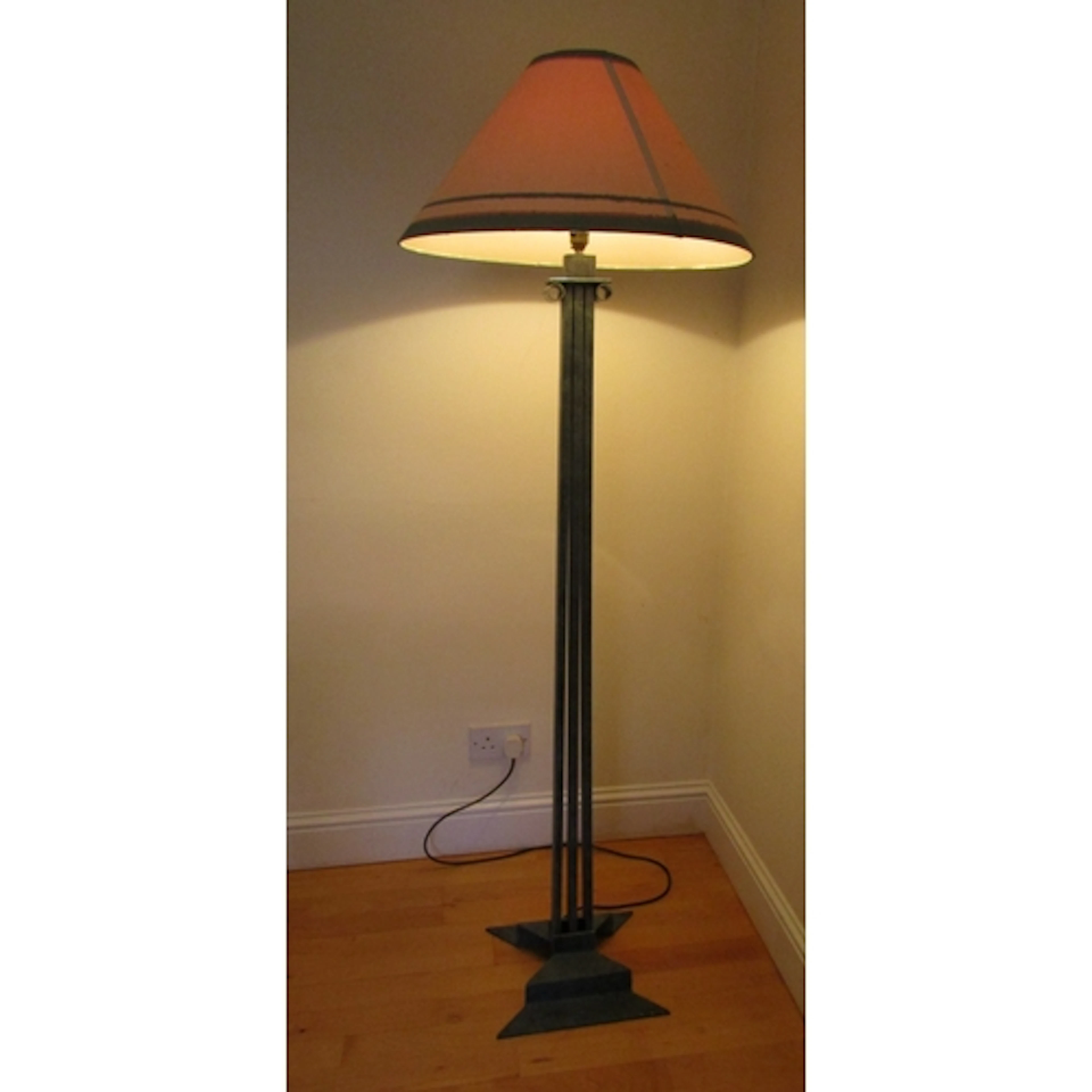 Al Frank Patinated Bronze Metal Standard Lamp with Original ...