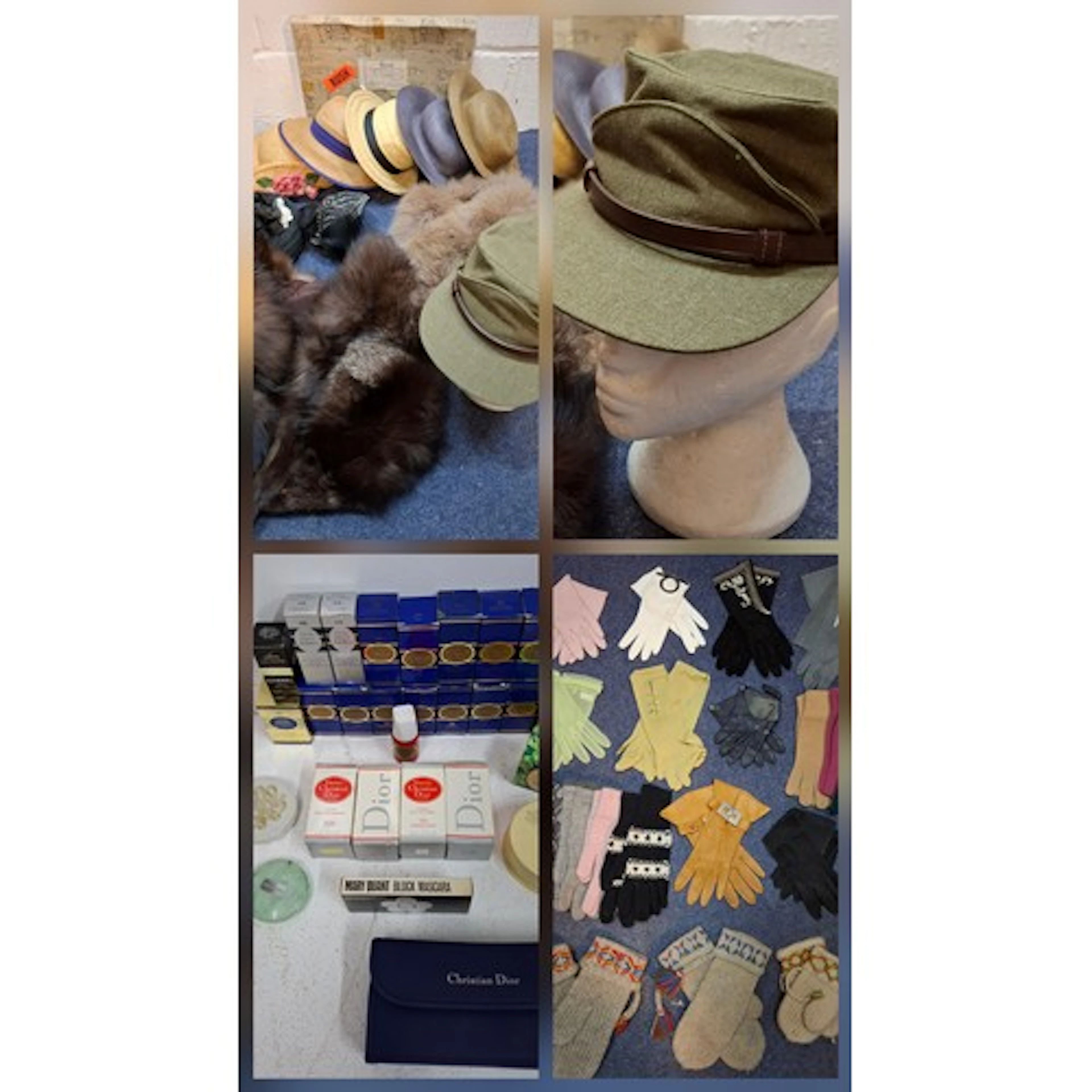 A quantity of vintage Christian Dior and other beauty produc...