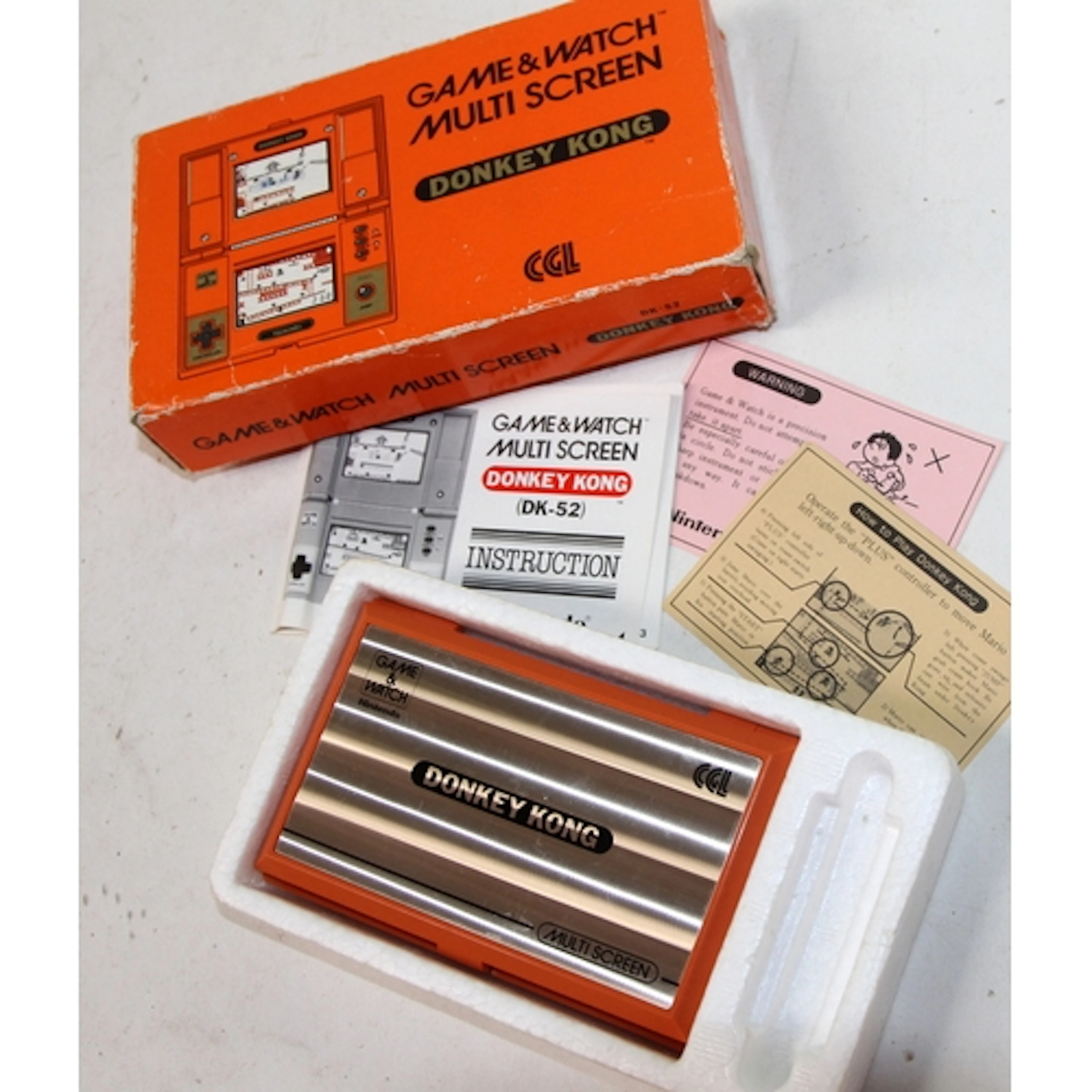 Vintage Nintendo Game & Watch Multiscreen Donkey Kong hand h...