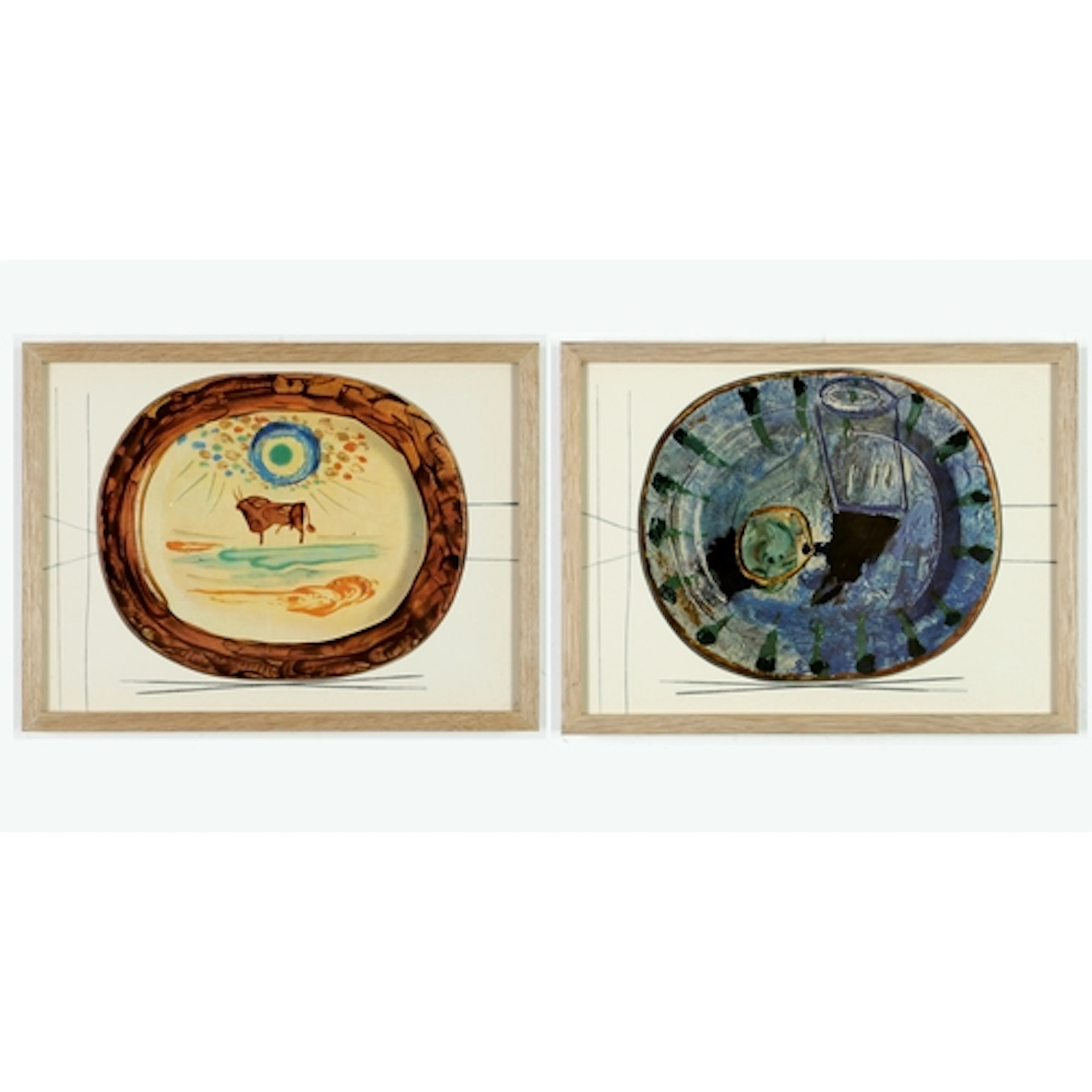 PABLO PICASSO (SPANISH, 1881-1973): CERAMIQUES A pair of qua...