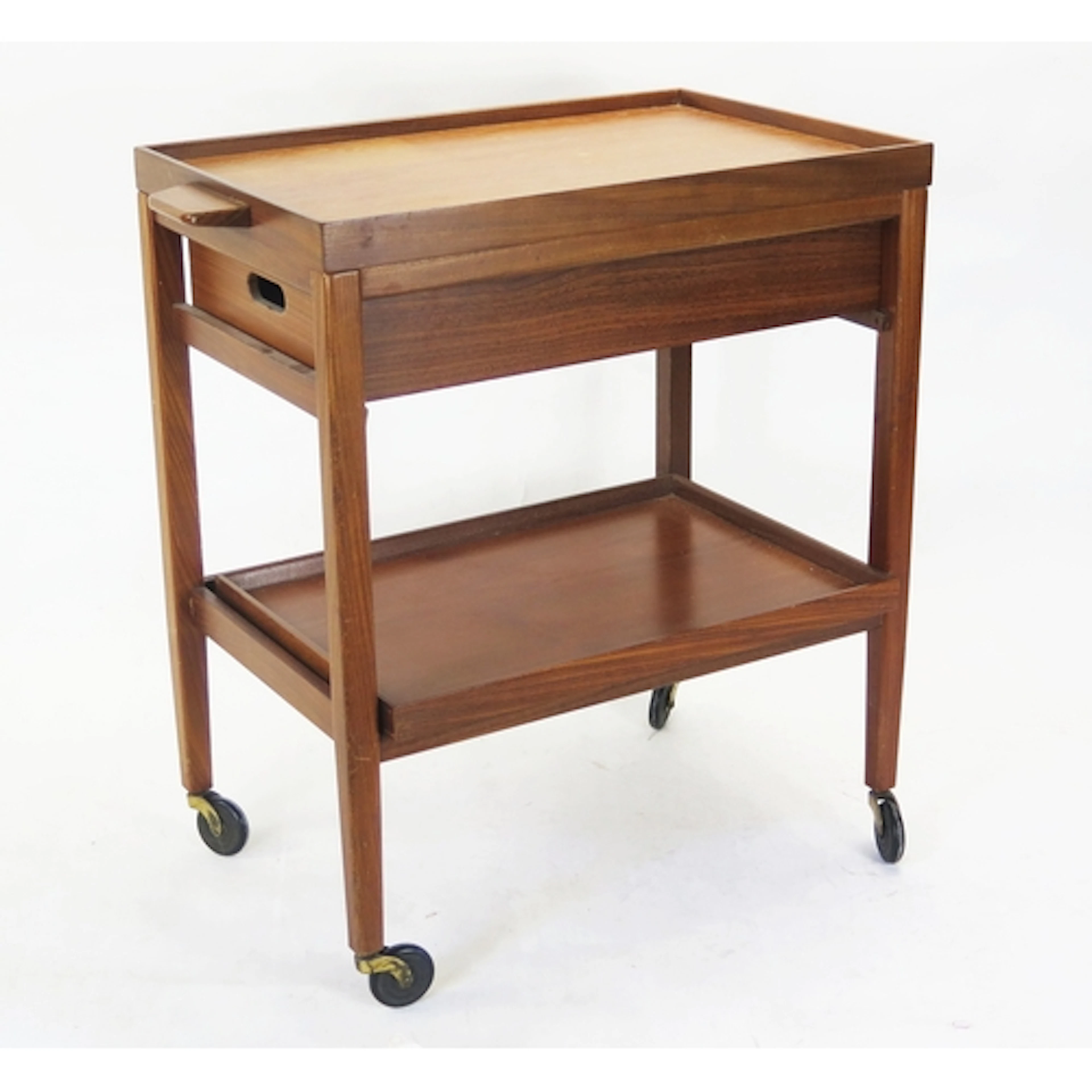 Mid Century Danish teak drinks trolley possibly by designer ...