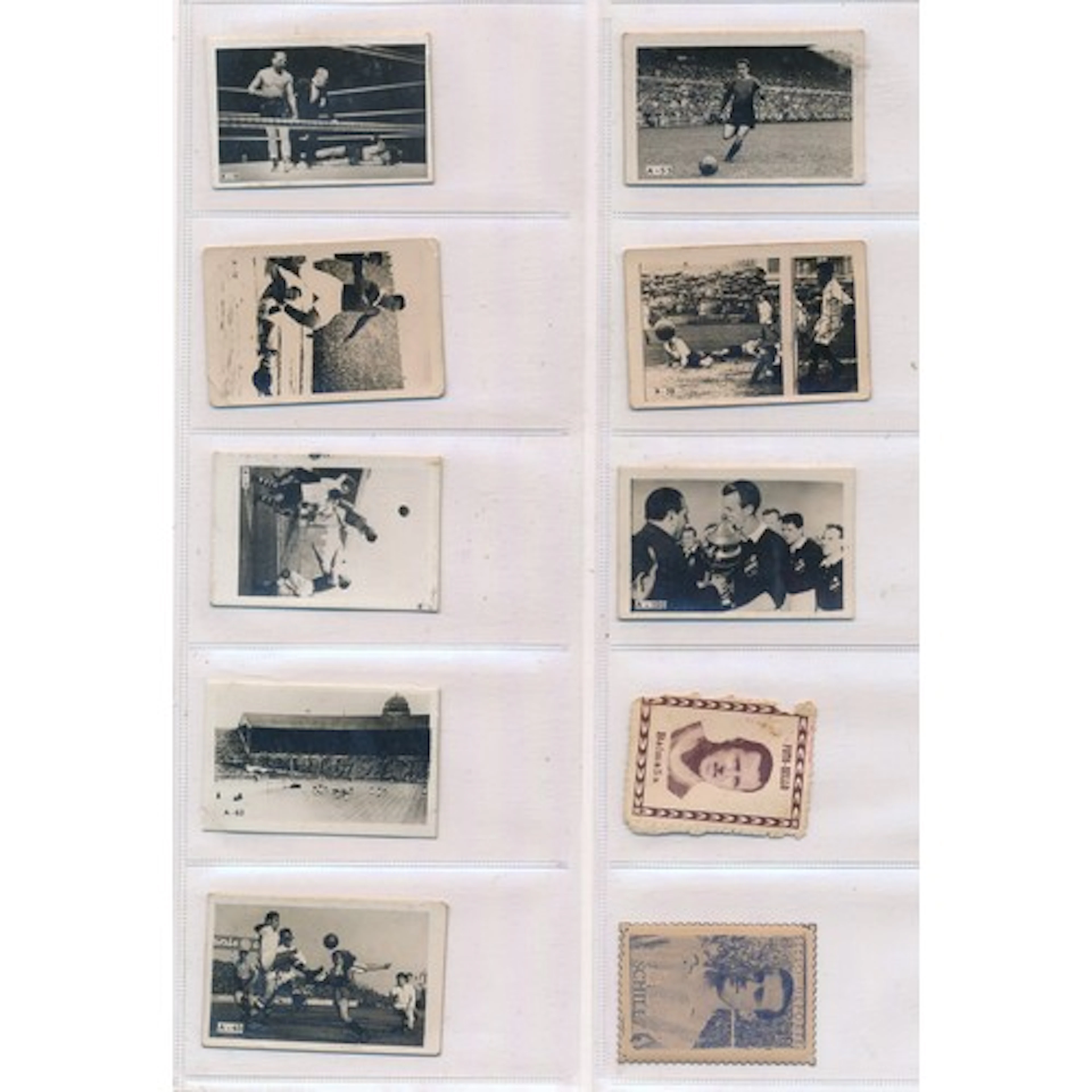 Vintage soccer cards from 1948, by Topps, Tabay Mints, Foto-...