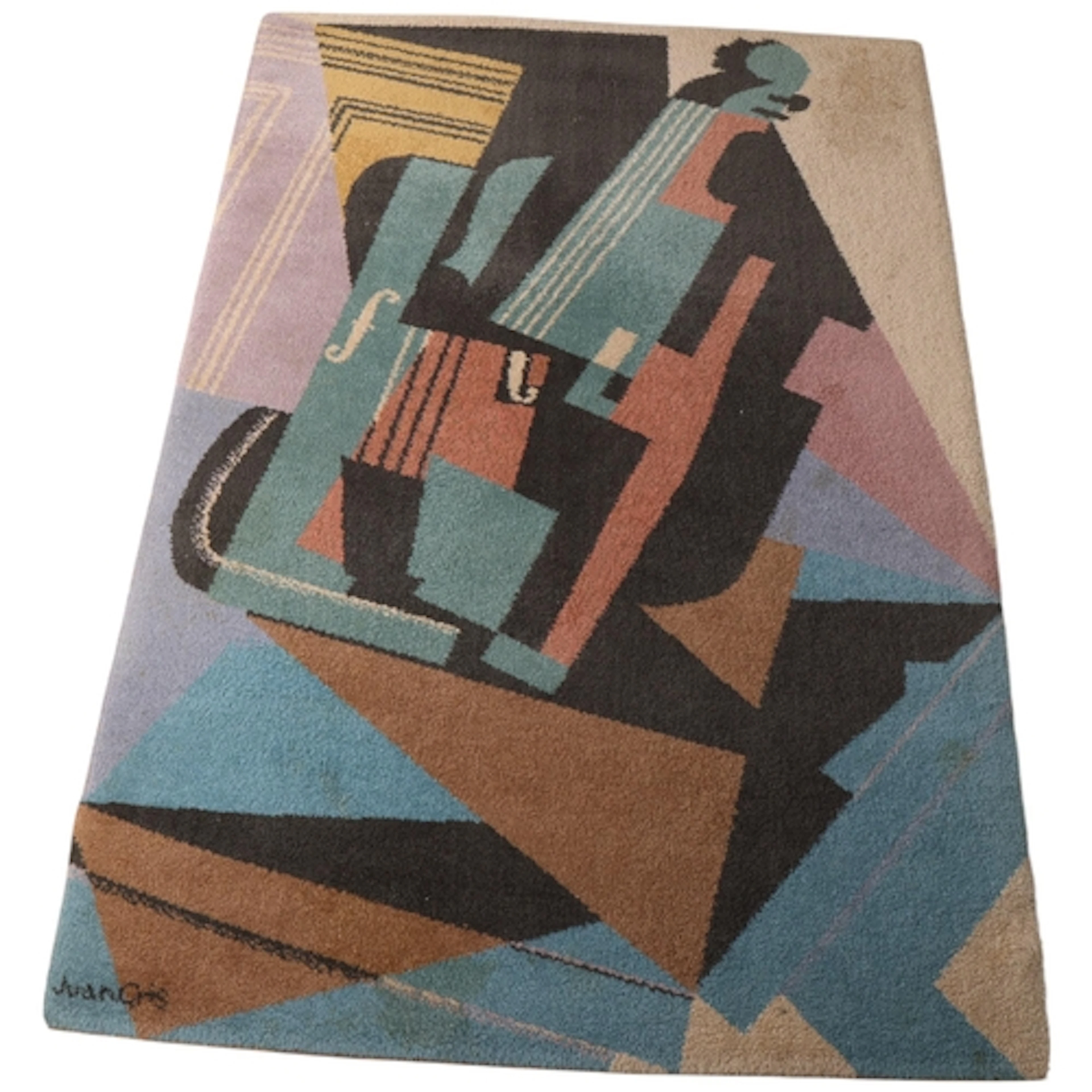 Juan Gris, a violin cubist design rug by Ege Axminster A/S ...