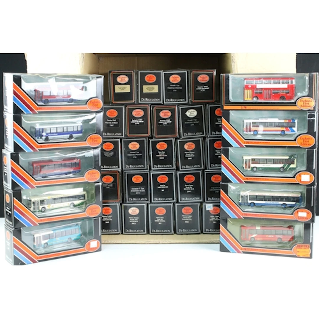 34 Boxed EFE Exclusive First Editions diecast model buses to...