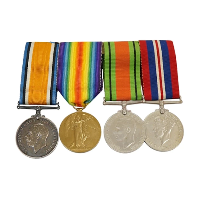 A First and Second World War medal group awarded to Lieut. S...