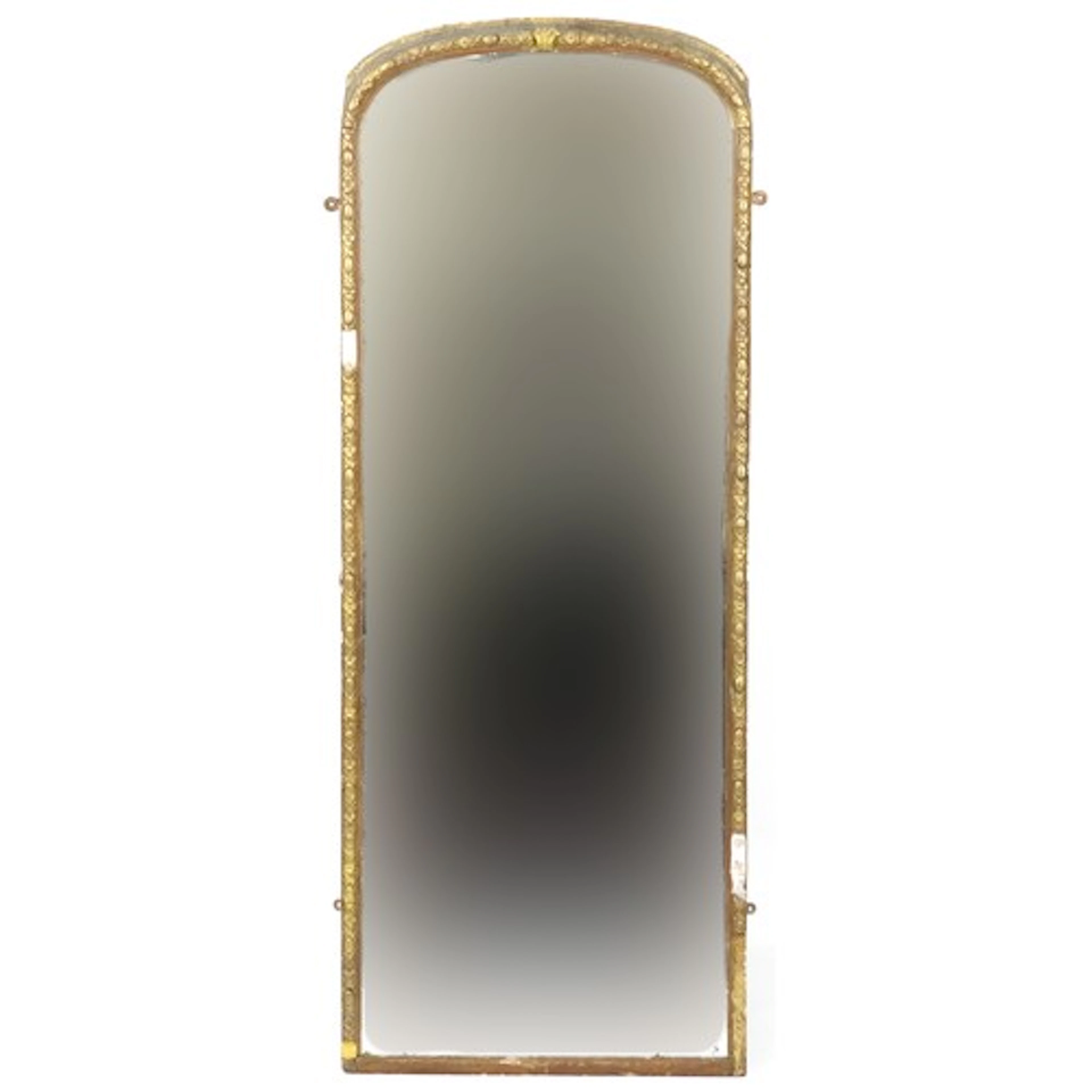 Large Victorian giltwood pier mirror, 164cm high.