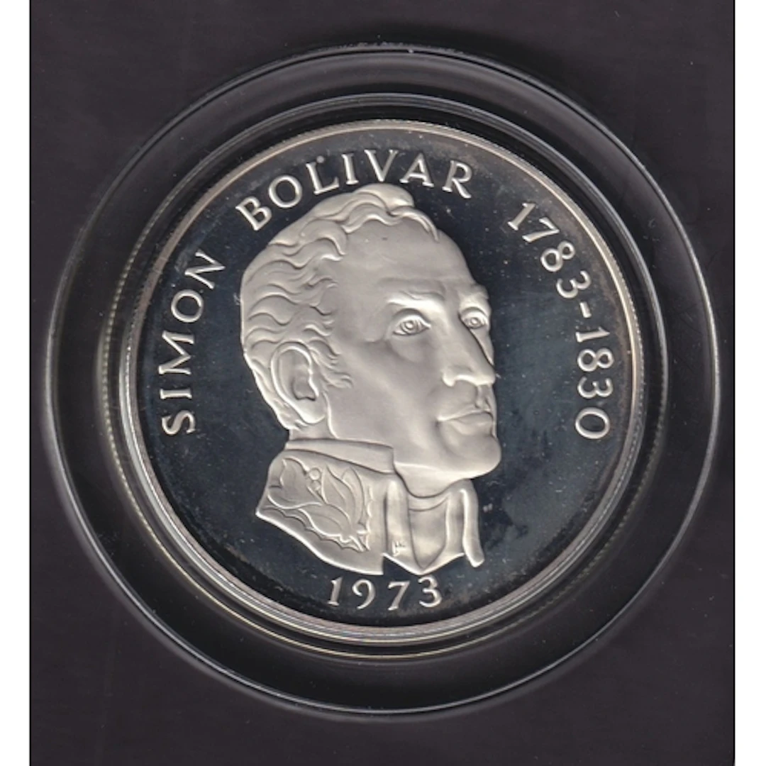 1973 Republic of Panama Silver (.925) Proof 20 Balboas coin,...