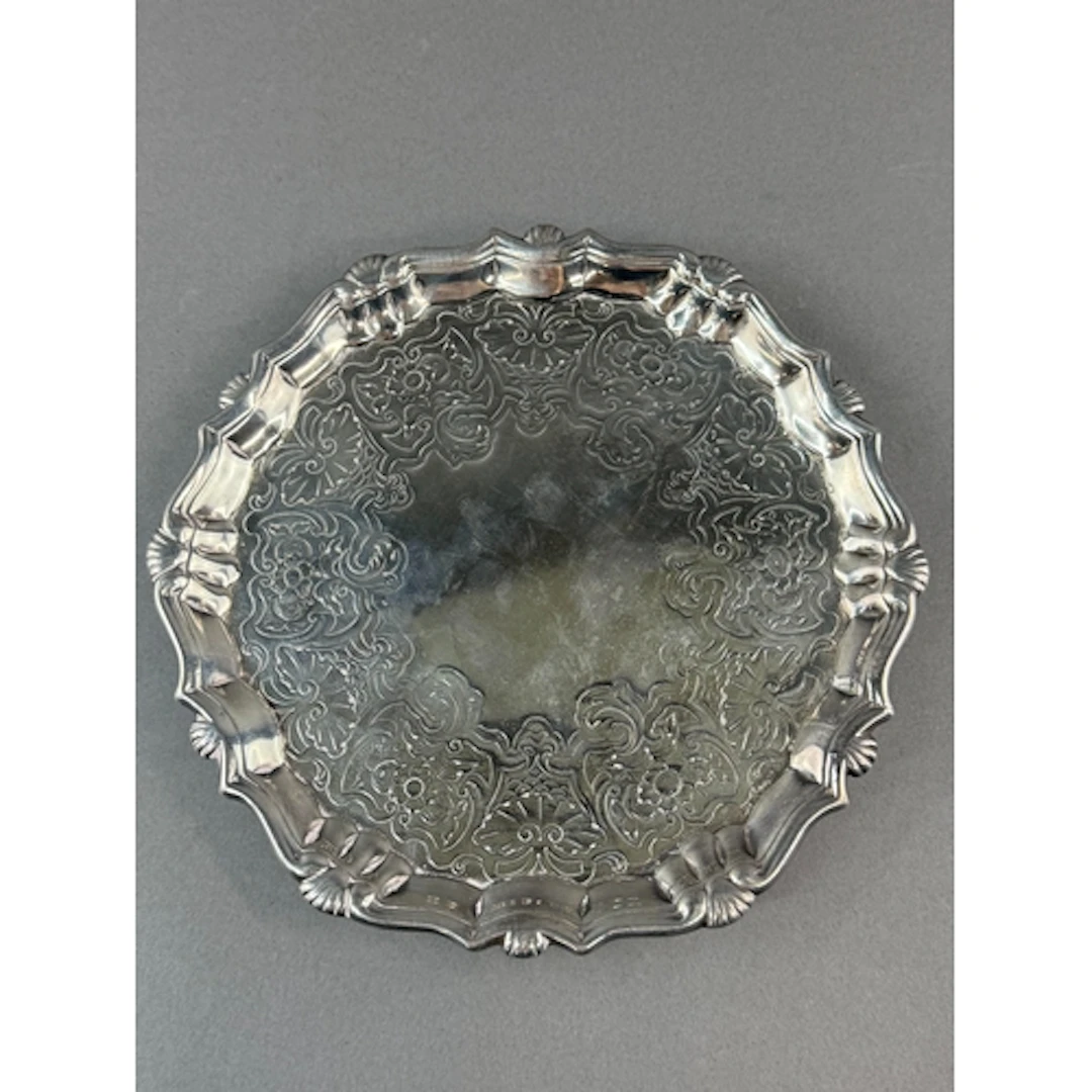Silver: a George II salver by Robert Abercromby, London 1750...